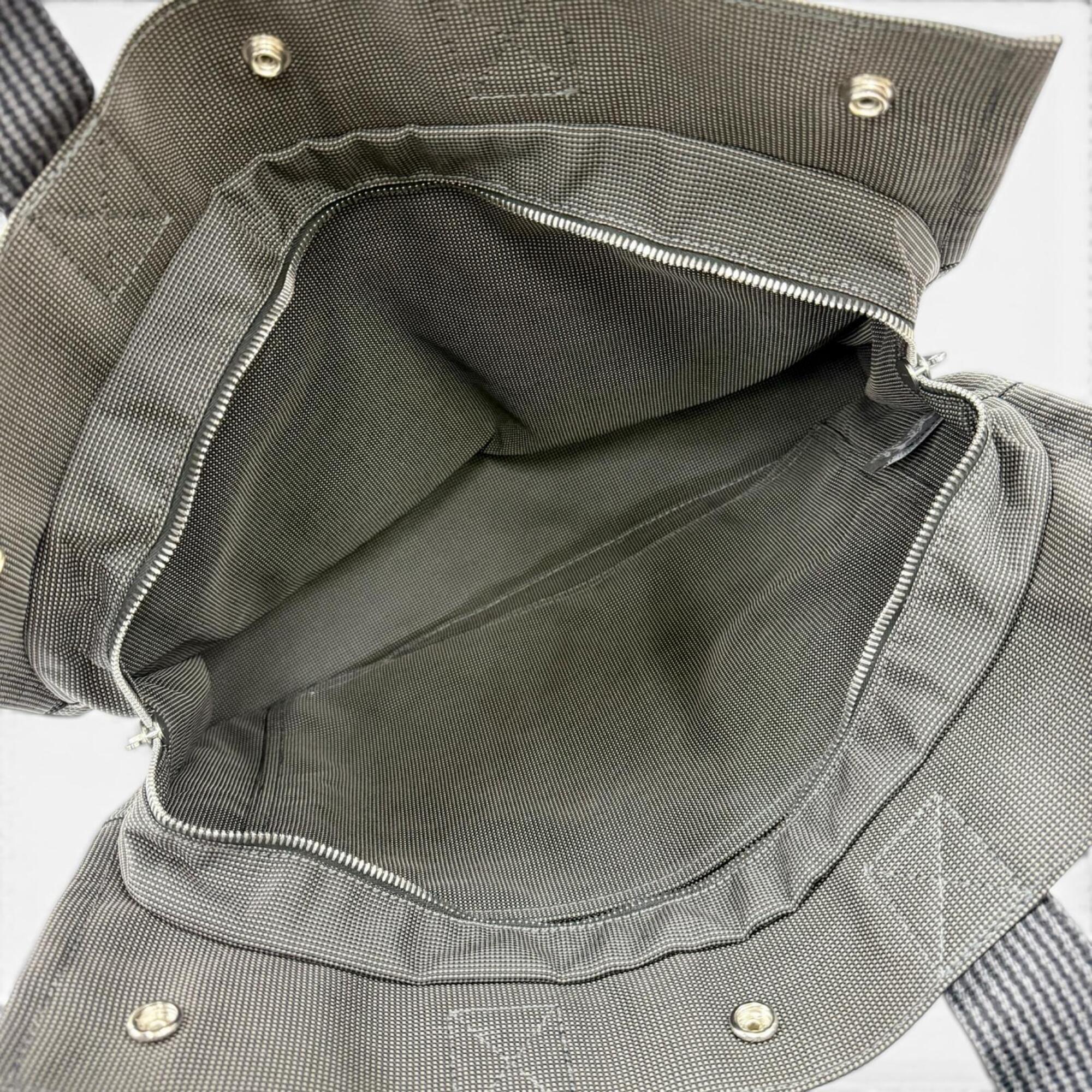 Hermes Gray Polyamide Polyester Tote Bag (Pre-Owned)