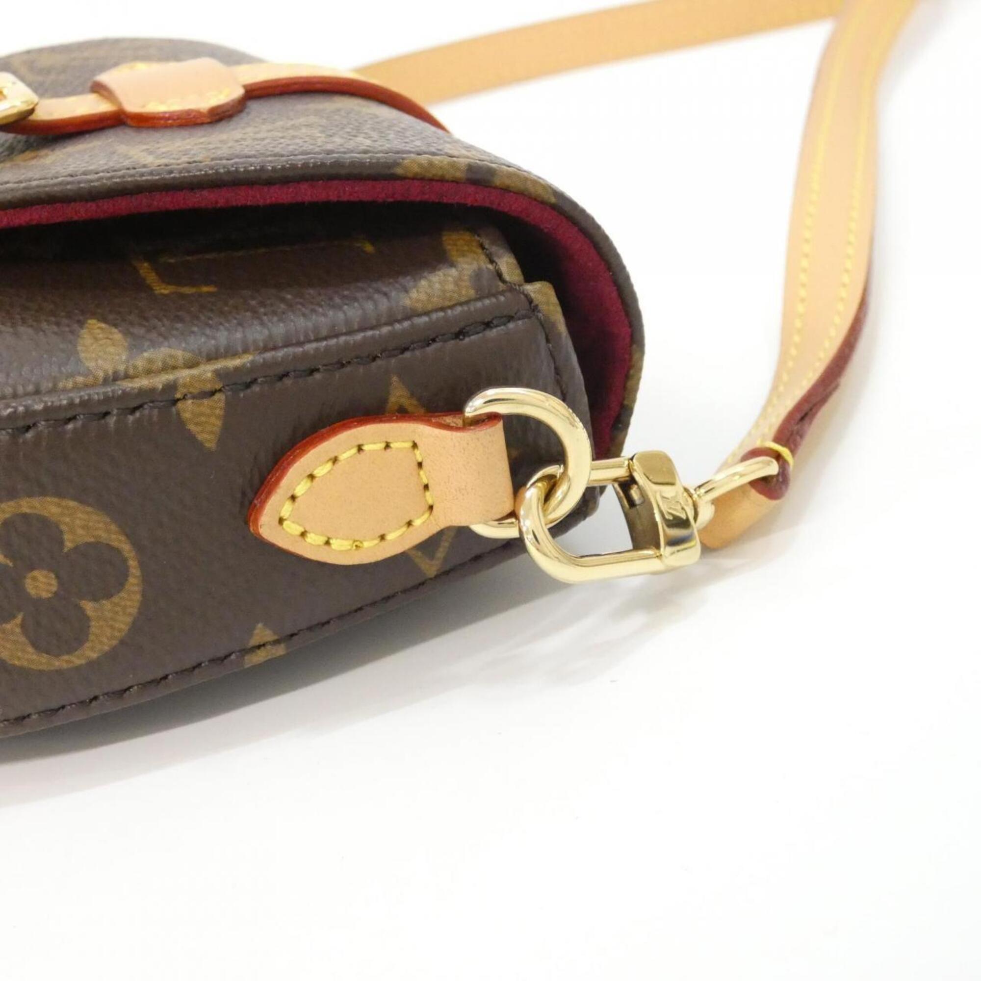 Louis Vuitton Marron Coated Canvas Shoulder Bag (Pre-Owned)