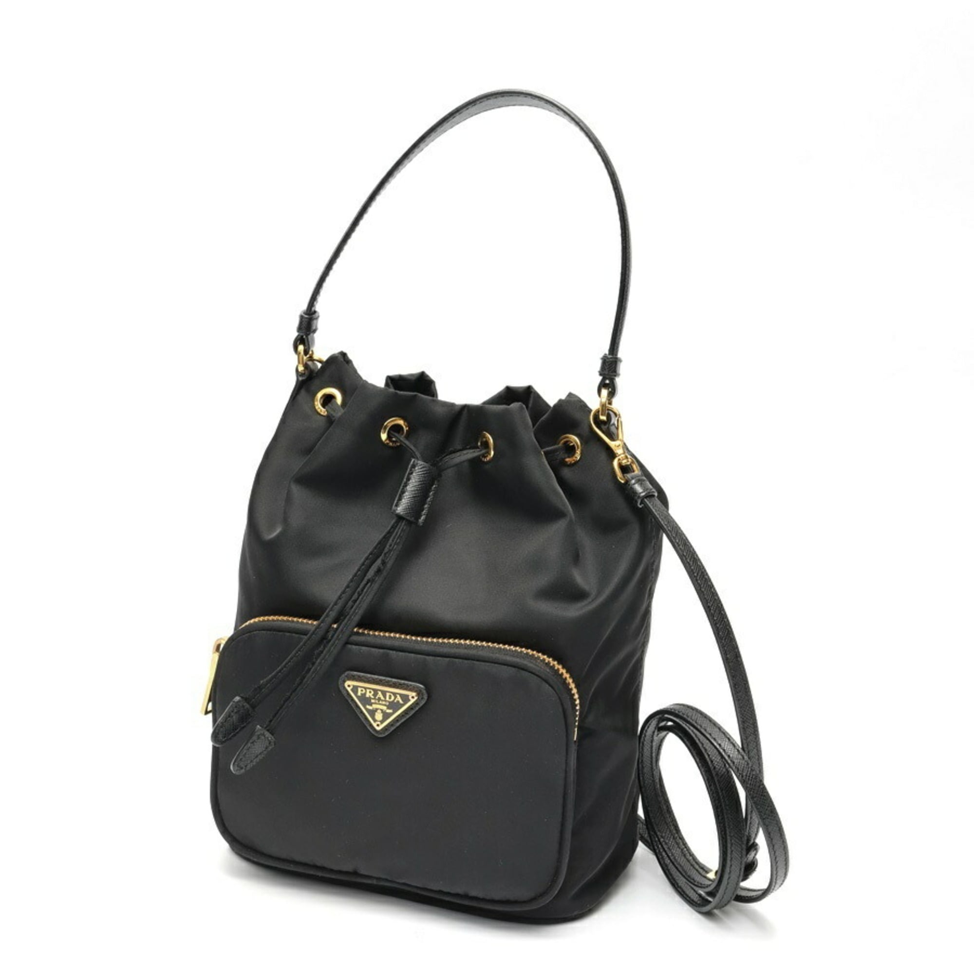 Prada Black Fabric Shoulder Bag (Pre-Owned)