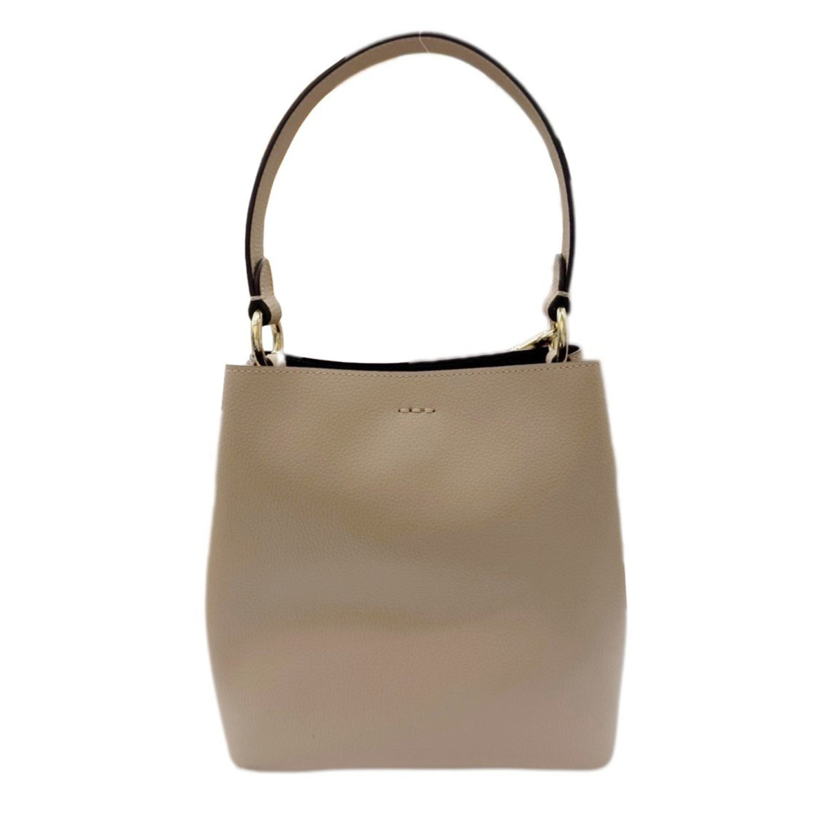 Coach Beige Leather Handbag Shoulder Bag (Pre-Owned)