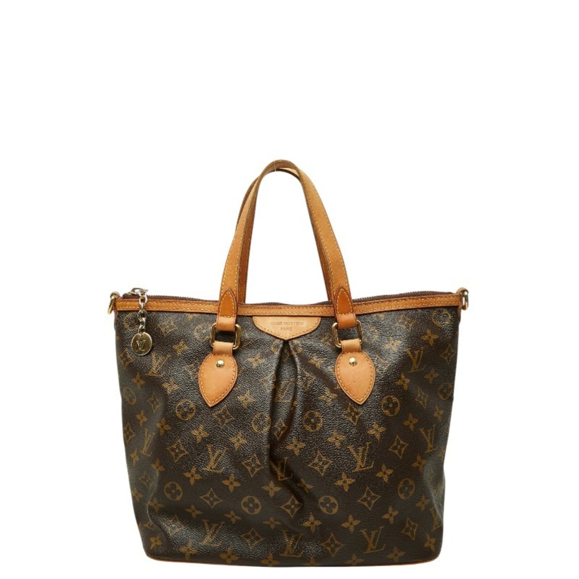 Louis Vuitton Black Brown Pvc Leather Handbag (Pre-Owned)