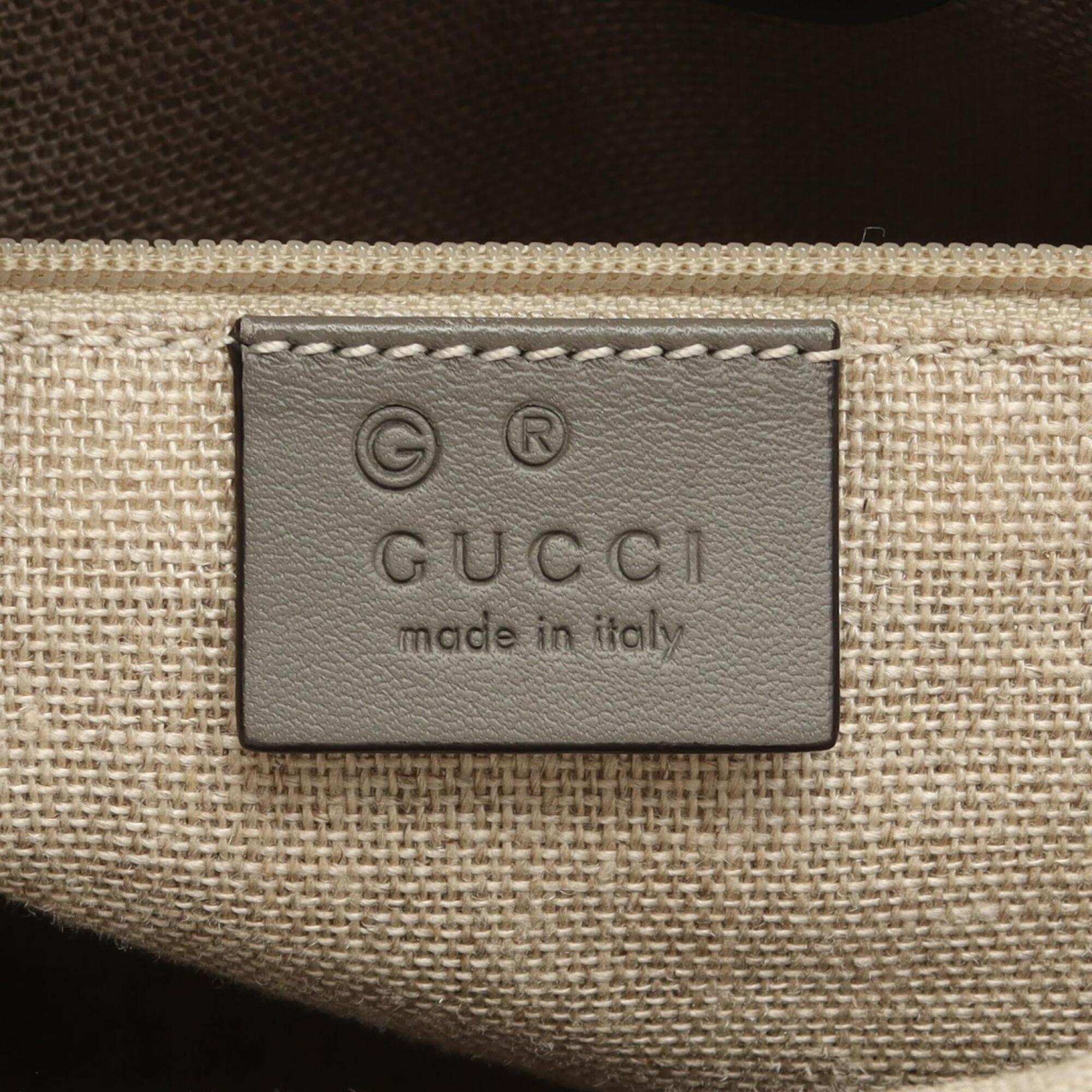 Gucci Gray Leather Handbag (Pre-Owned)
