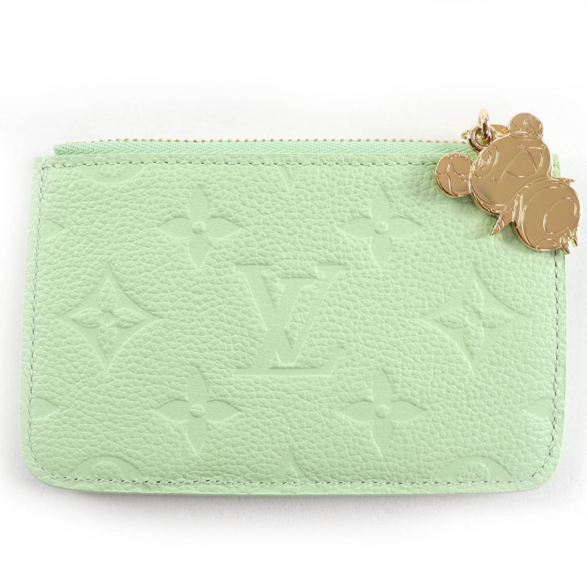 Louis Vuitton Green Multi-Color Leather Coin Purse/Coin Case (Pre-Owned)