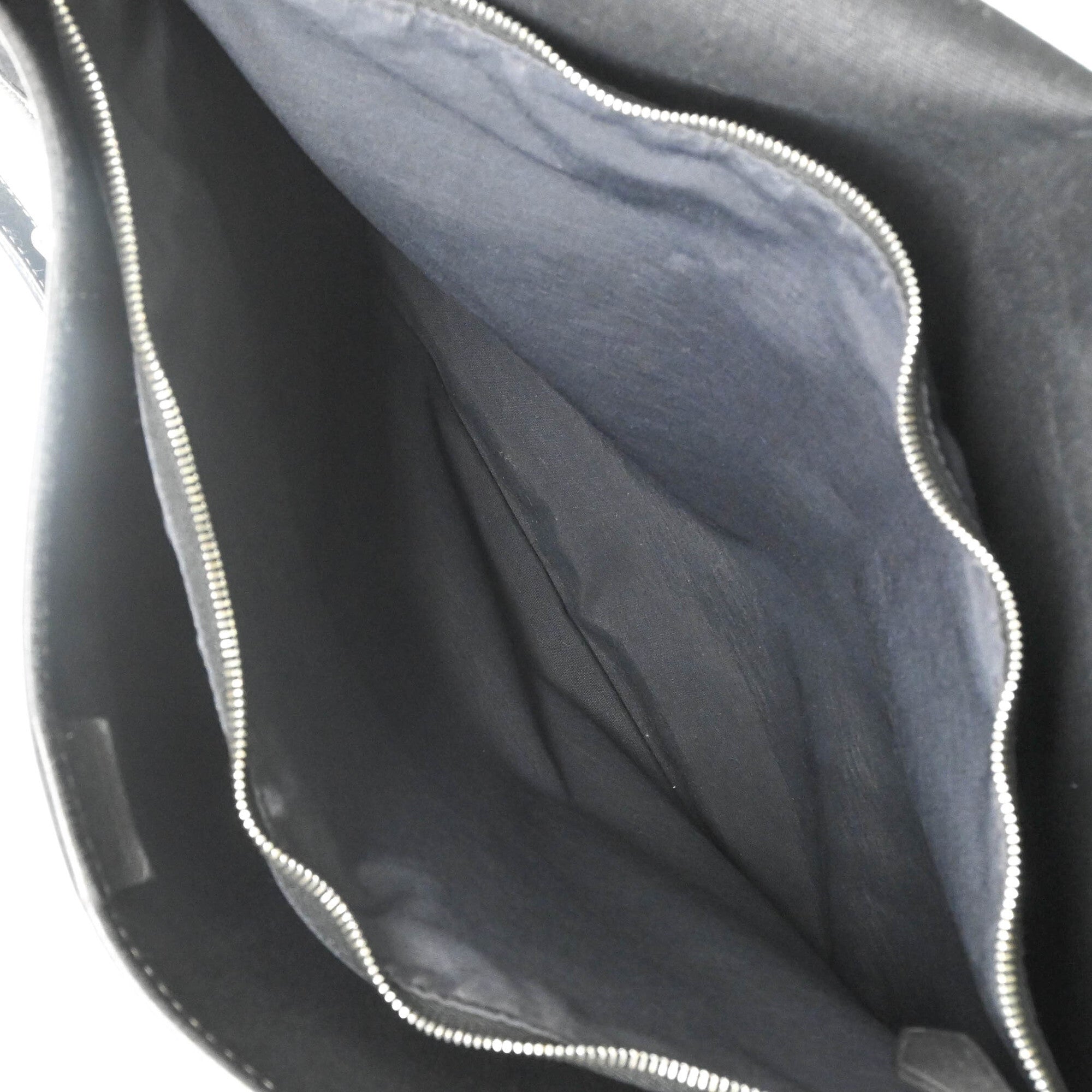Hermes Black Toile H Leather Shoulder Bag (Pre-Owned)