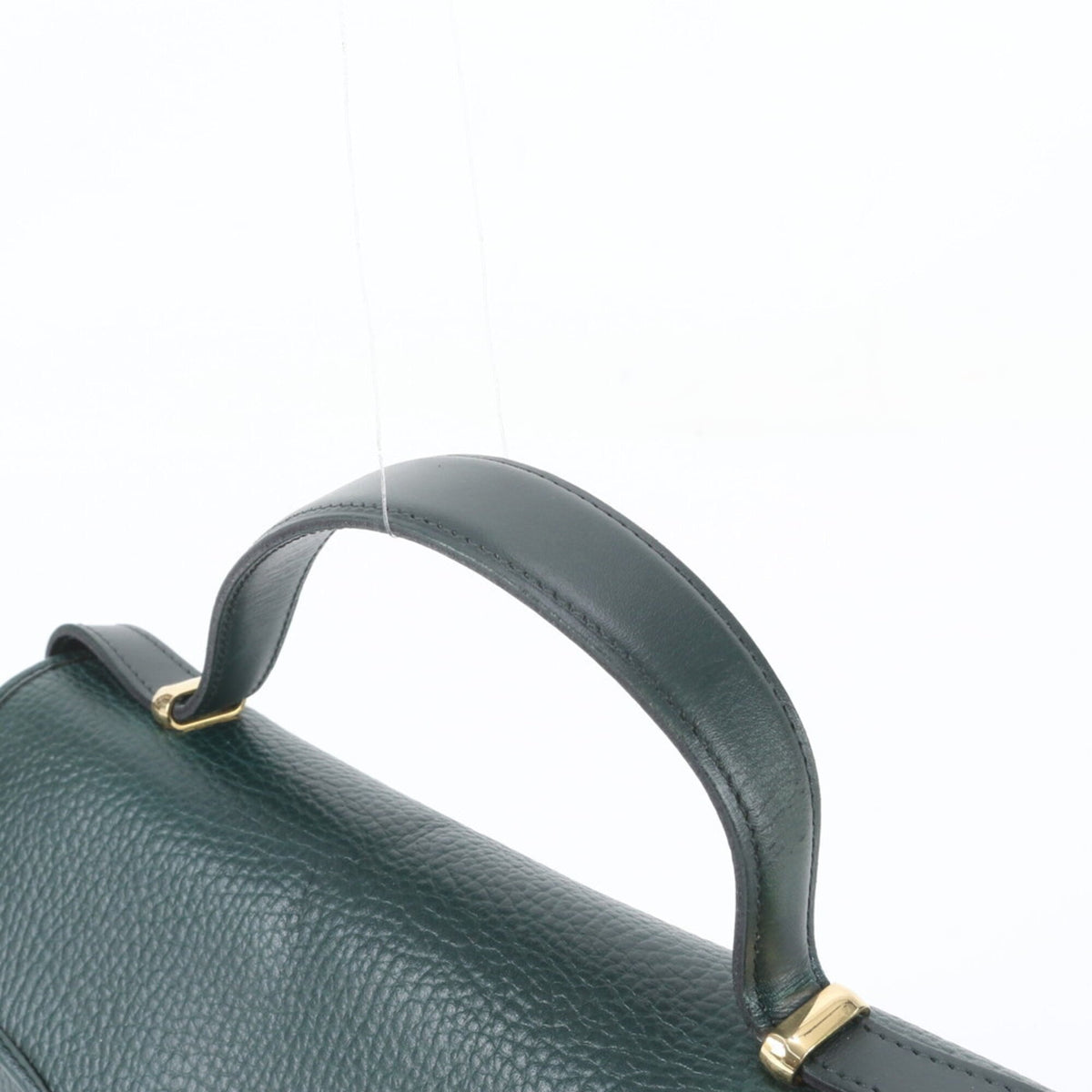 Christian Dior Green Leather Handbag Shoulder Bag Tote Bag (Pre-Owned)