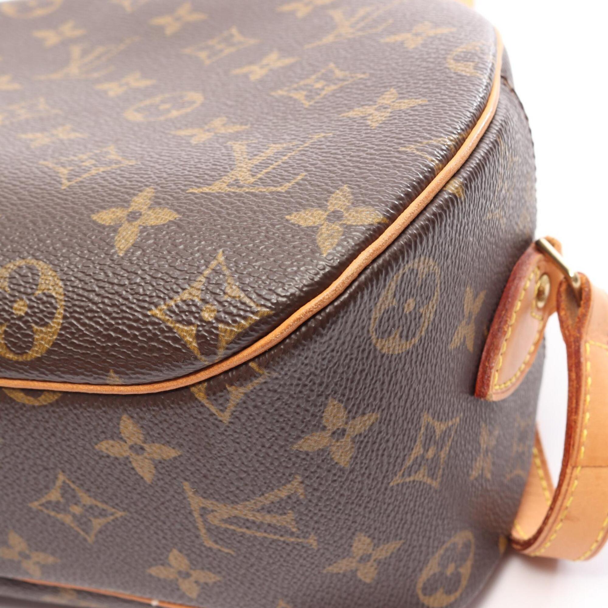 Louis Vuitton Brown Coated Canvas Pvc Monogram Leather Handbag Shoulder Bag (Pre-Owned)