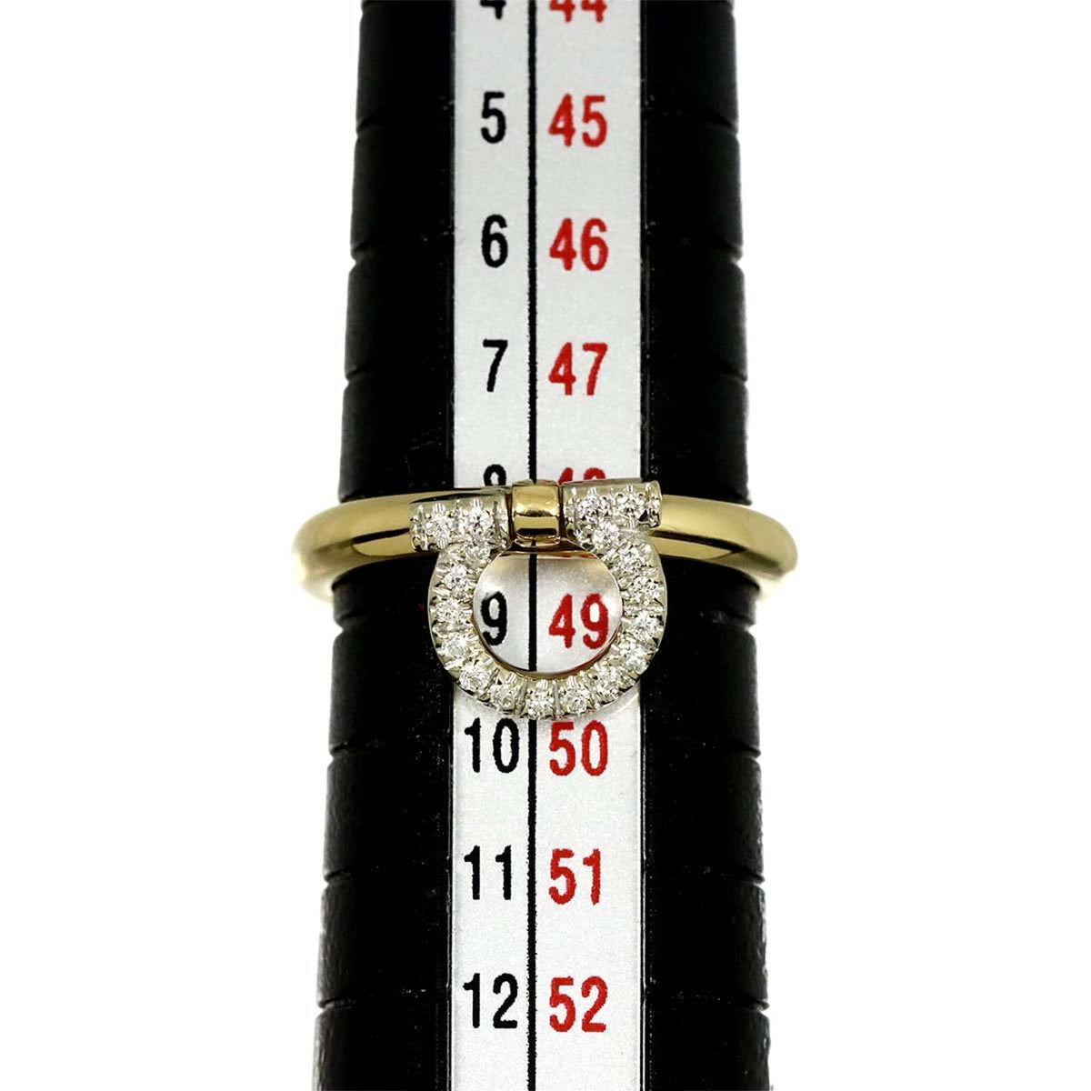 Salvatore Ferragamo White Gold Yellow Gold Yellow Gold (18K) White Gold (18K) Band Ring (Pre-Owned)