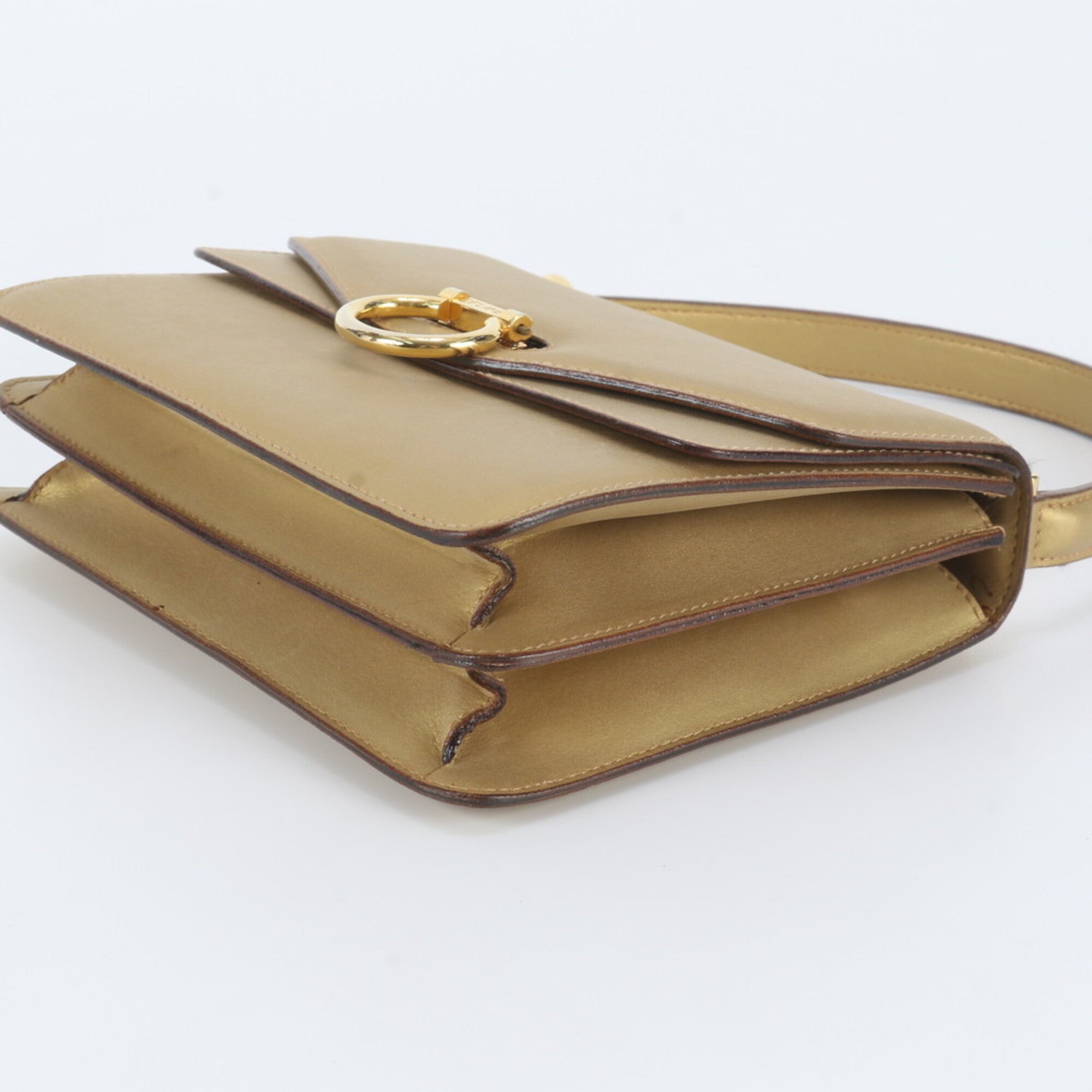 Celine Gold Leather Handbag (Pre-Owned)