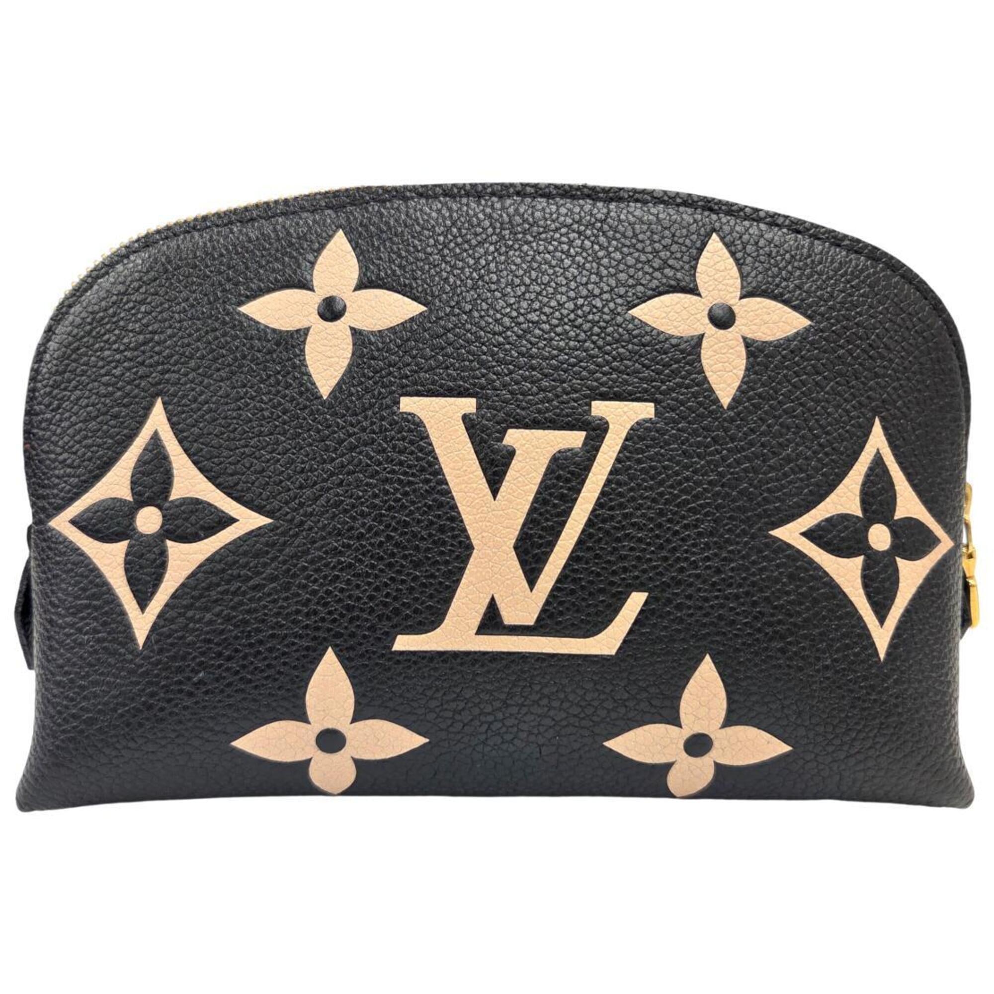 Louis Vuitton Beige Black Monogram Empreinte Pochette Pouch (Pre-Owned)