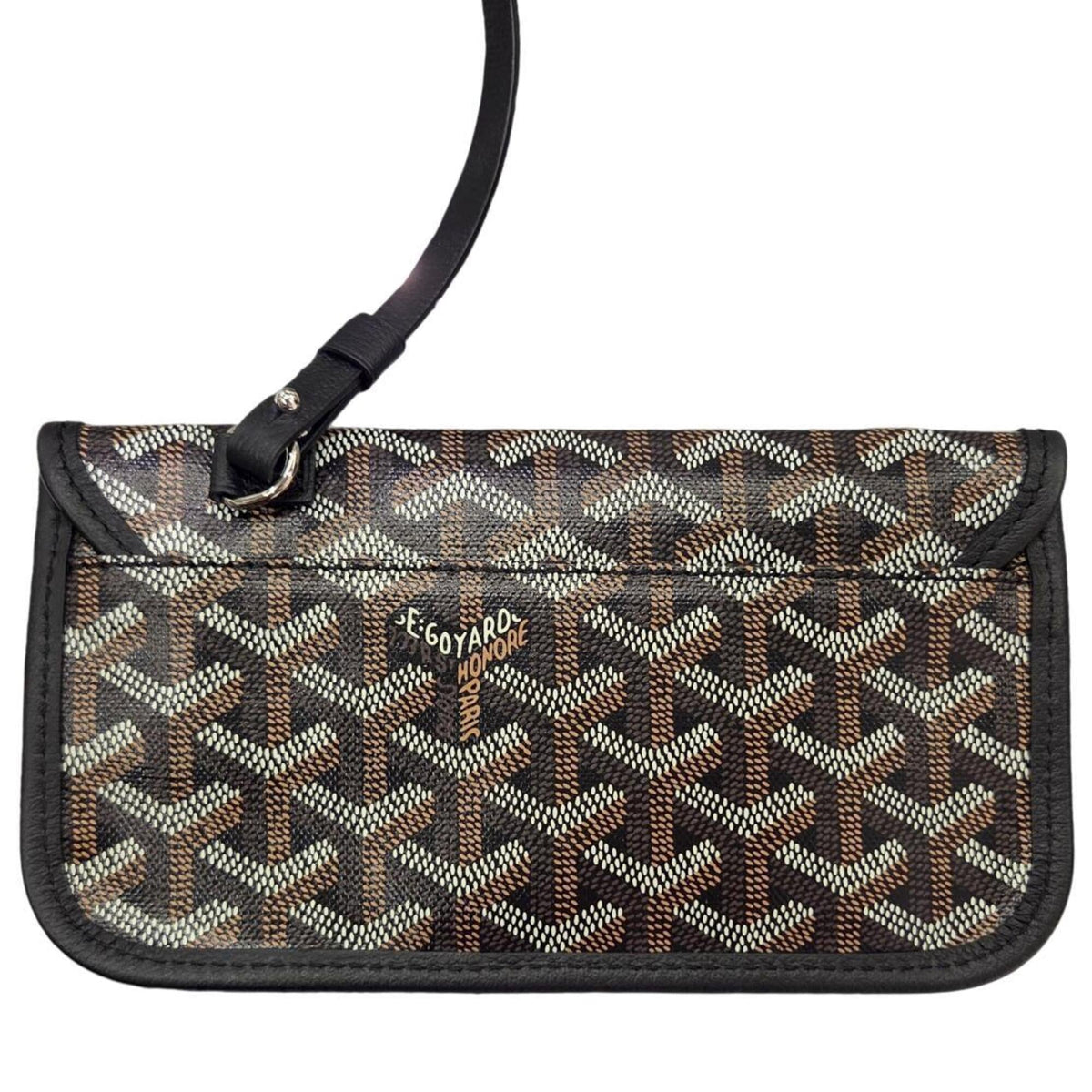 Goyard Black Brown Coated Canvas Pouch Shoulder Bag Tote Bag (Pre-Owned)