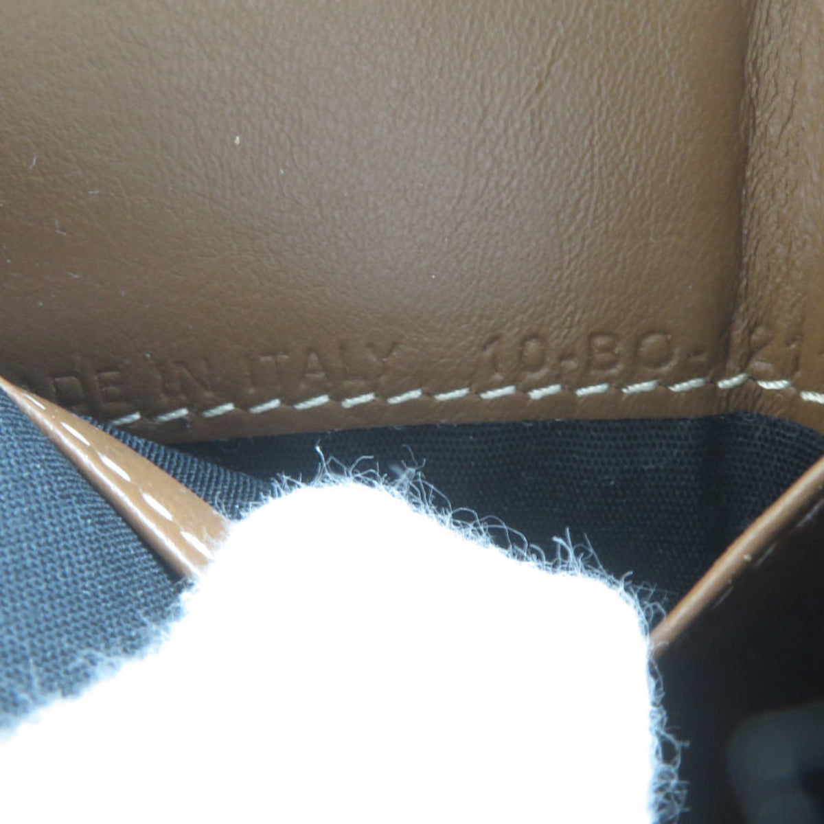 Christian Dior Brown Leather Wallet (Tri-Fold) (Pre-Owned)