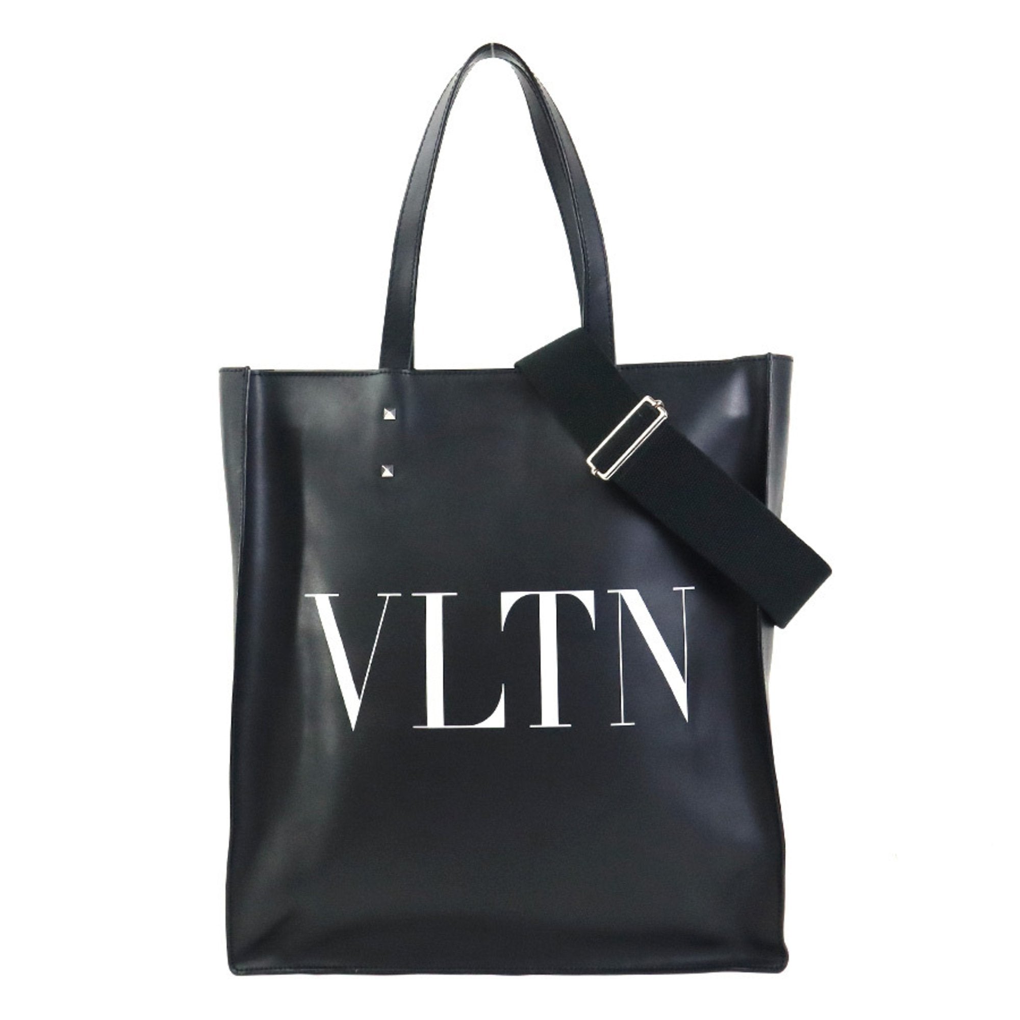 Valentino Garavani Black Leather Handbag Shoulder Bag (Pre-Owned)