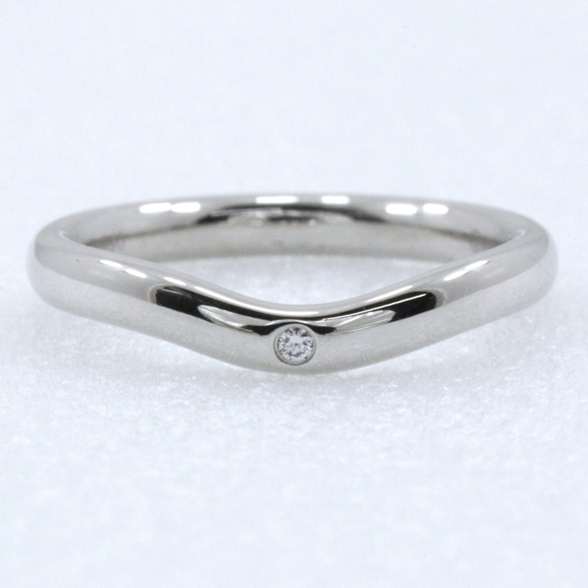 Tiffany Silver Platinum 950 Band Ring (Pre-Owned)