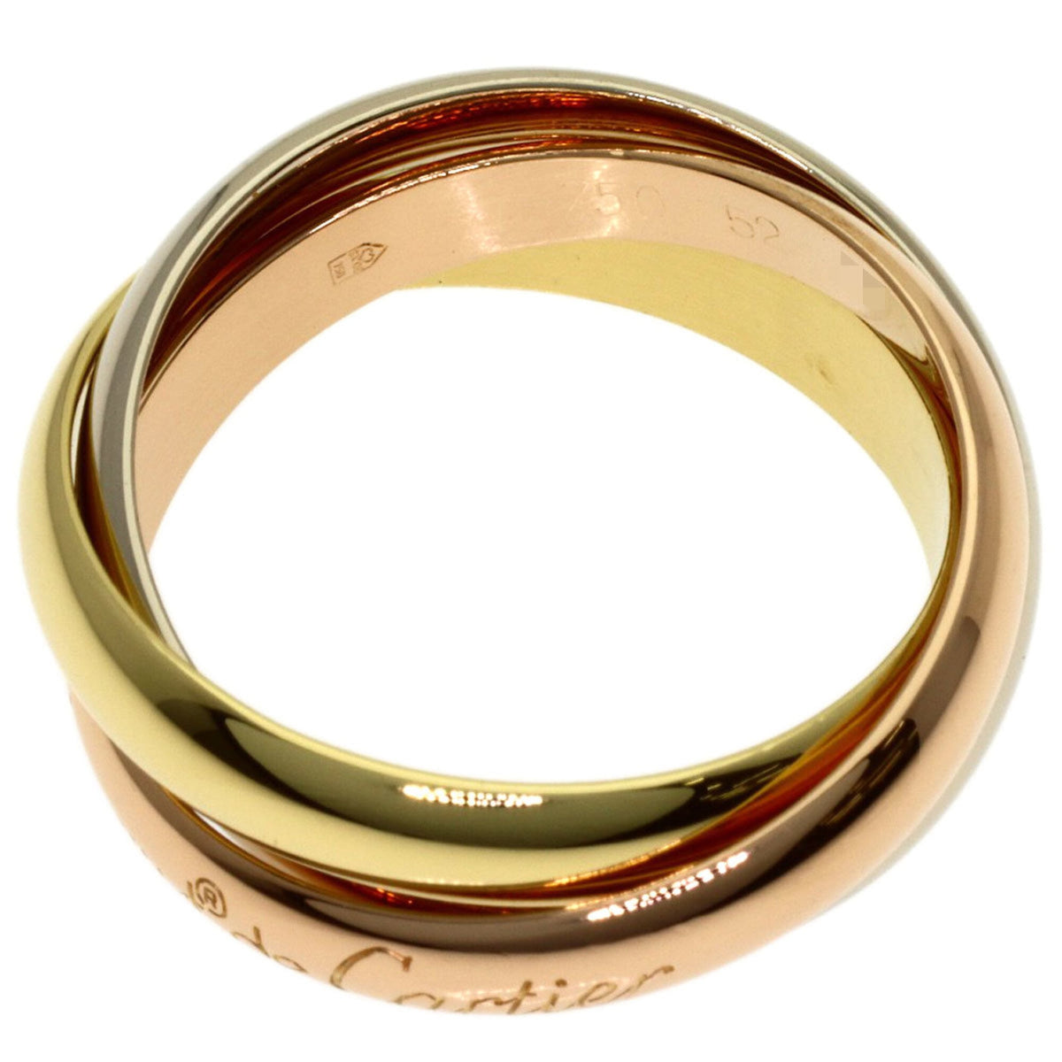 Cartier Trinity Yellow Gold (18K) Pink Gold (18K) White Gold (18K) Band Ring (Pre-Owned)
