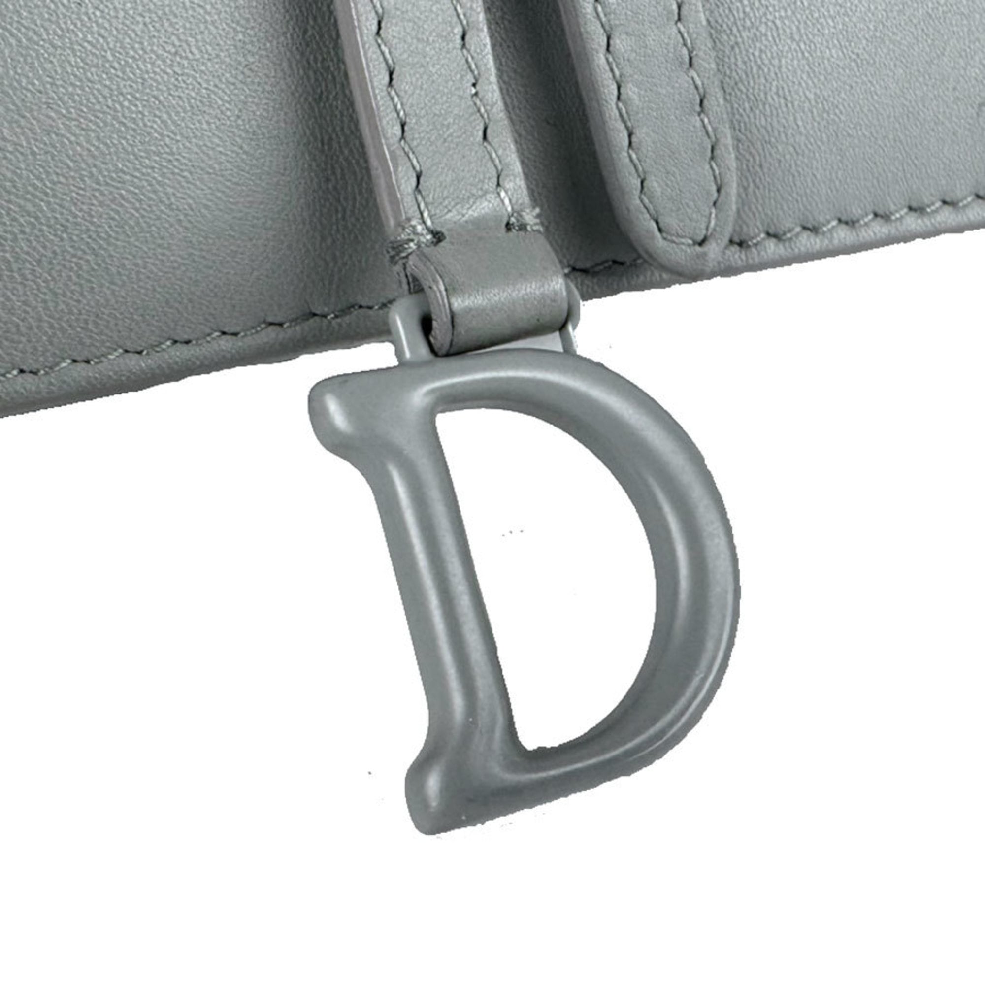 Christian Dior Gray Leather Fanny Pack (Pre-Owned)