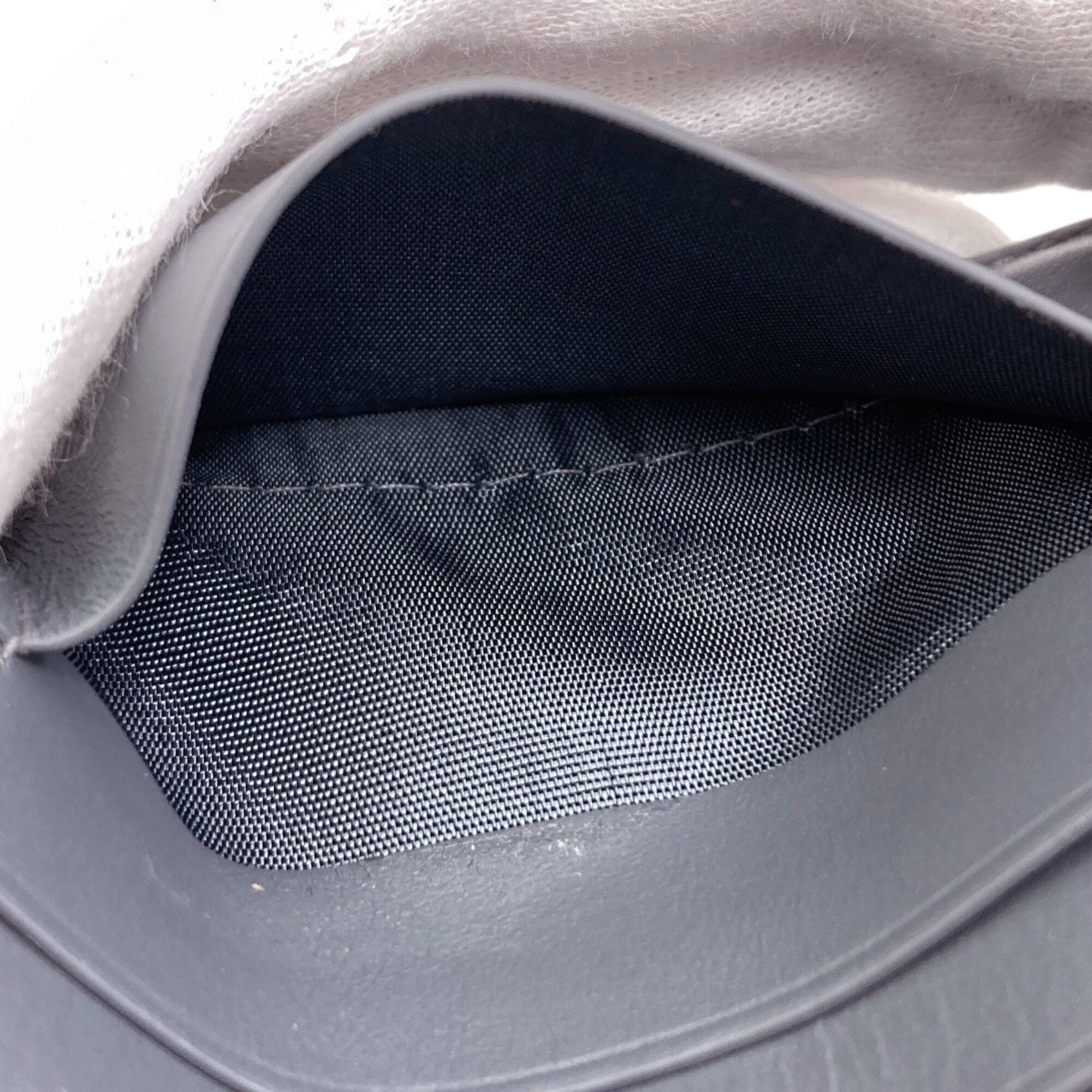 Bottega Veneta Gray Leather Wallet (Bi-Fold) (Pre-Owned)
