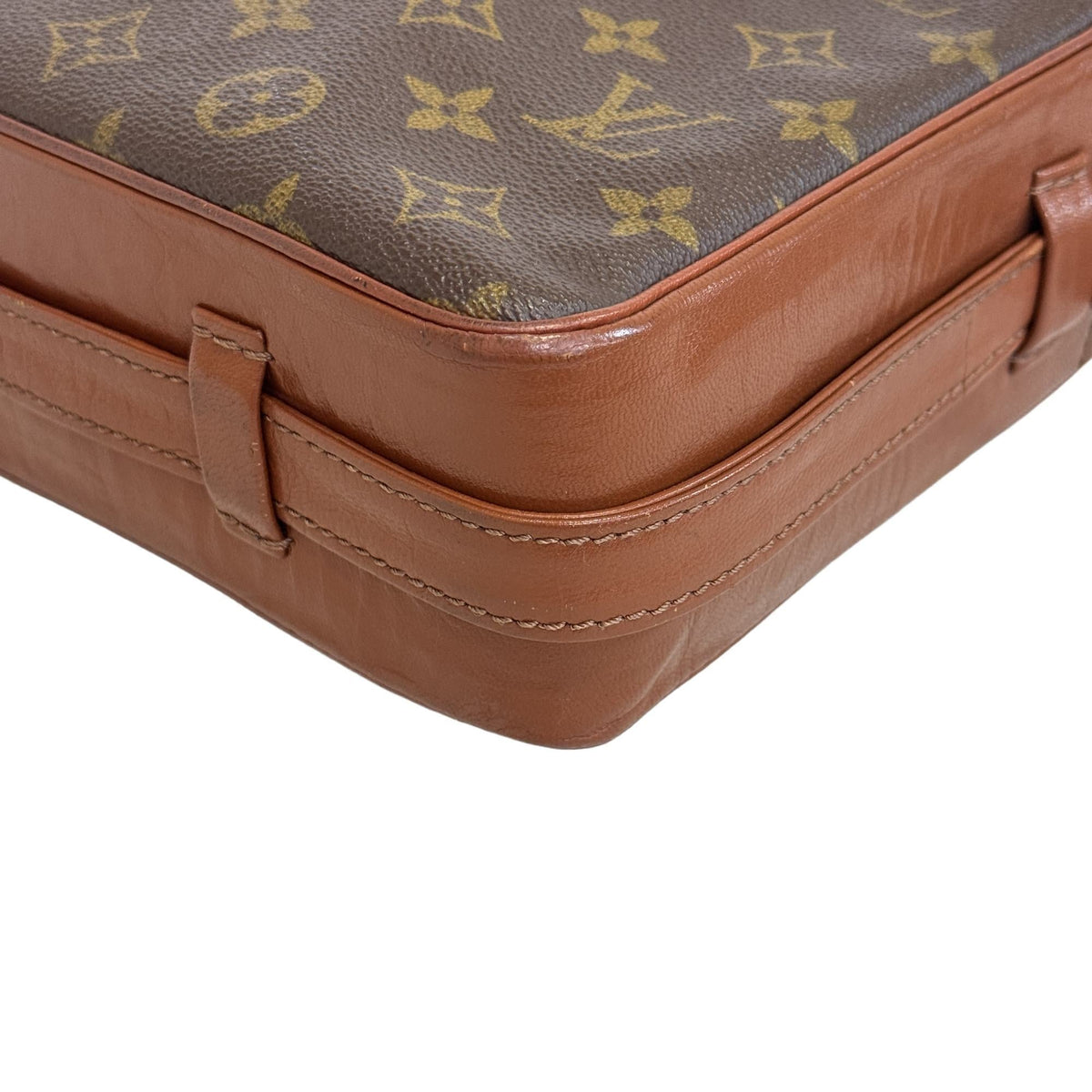 Louis Vuitton Brown Monogram Leather Shoulder Bag (Pre-Owned)