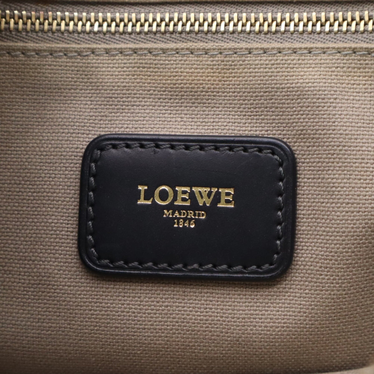 Loewe Dark Navy Leather Pvc Tote Bag (Pre-Owned)