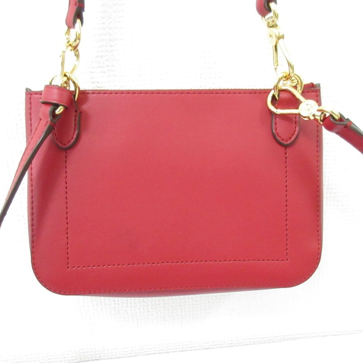 Ralph Lauren Red Color Leather Shoulder Bag (Pre-Owned)