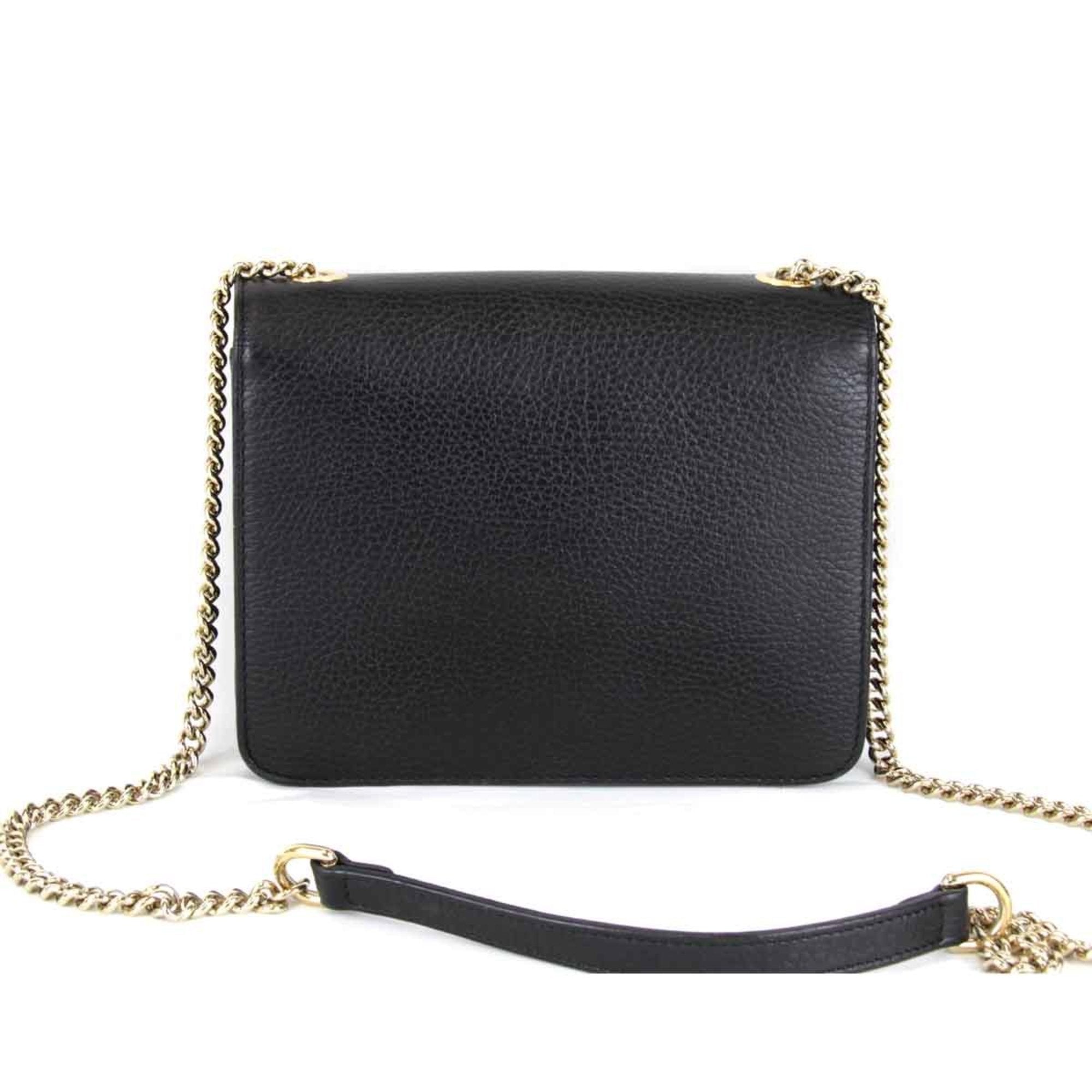 Gucci Black Leather Shoulder Bag (Pre-Owned)
