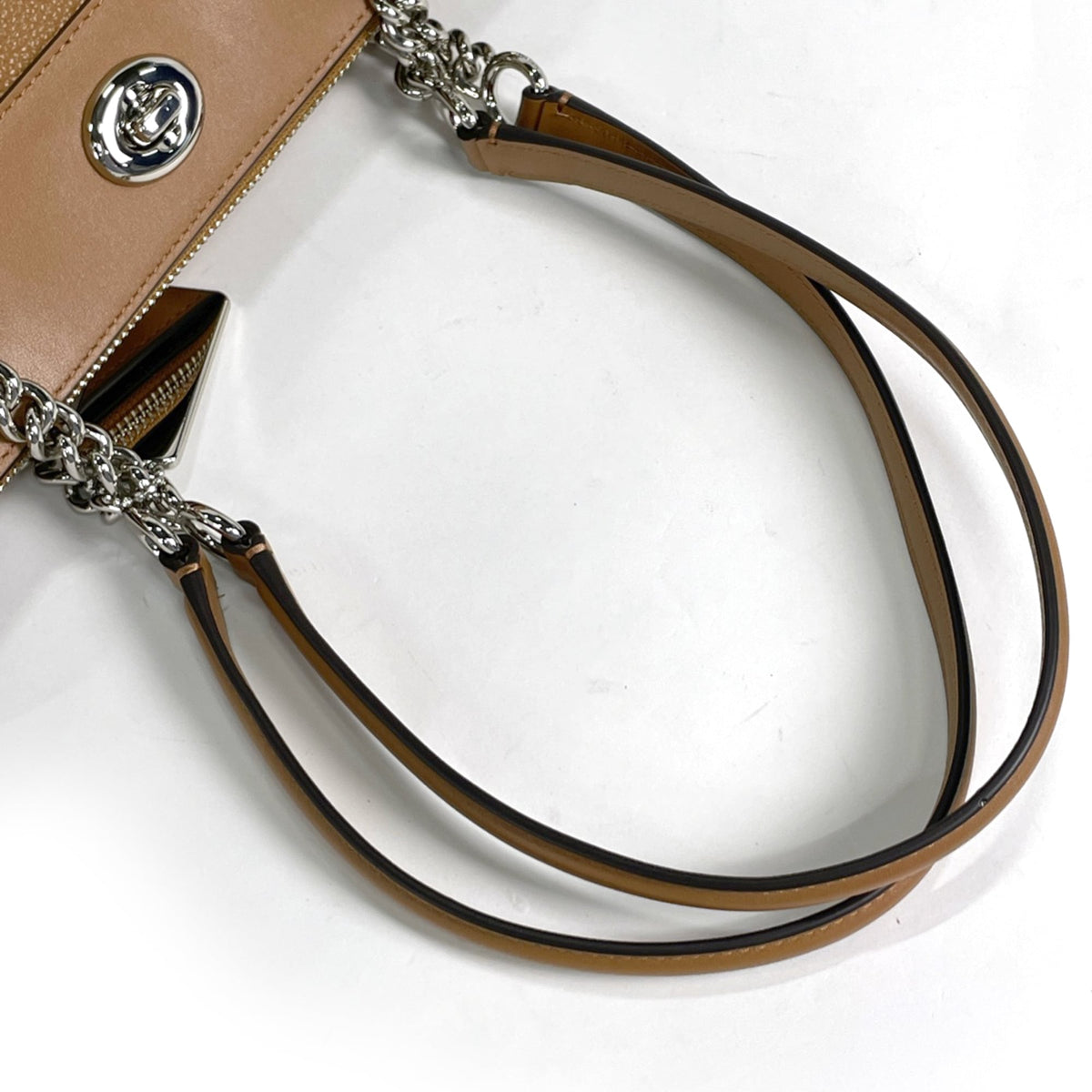 Coach Brown Leather Shoulder Bag (Pre-Owned)