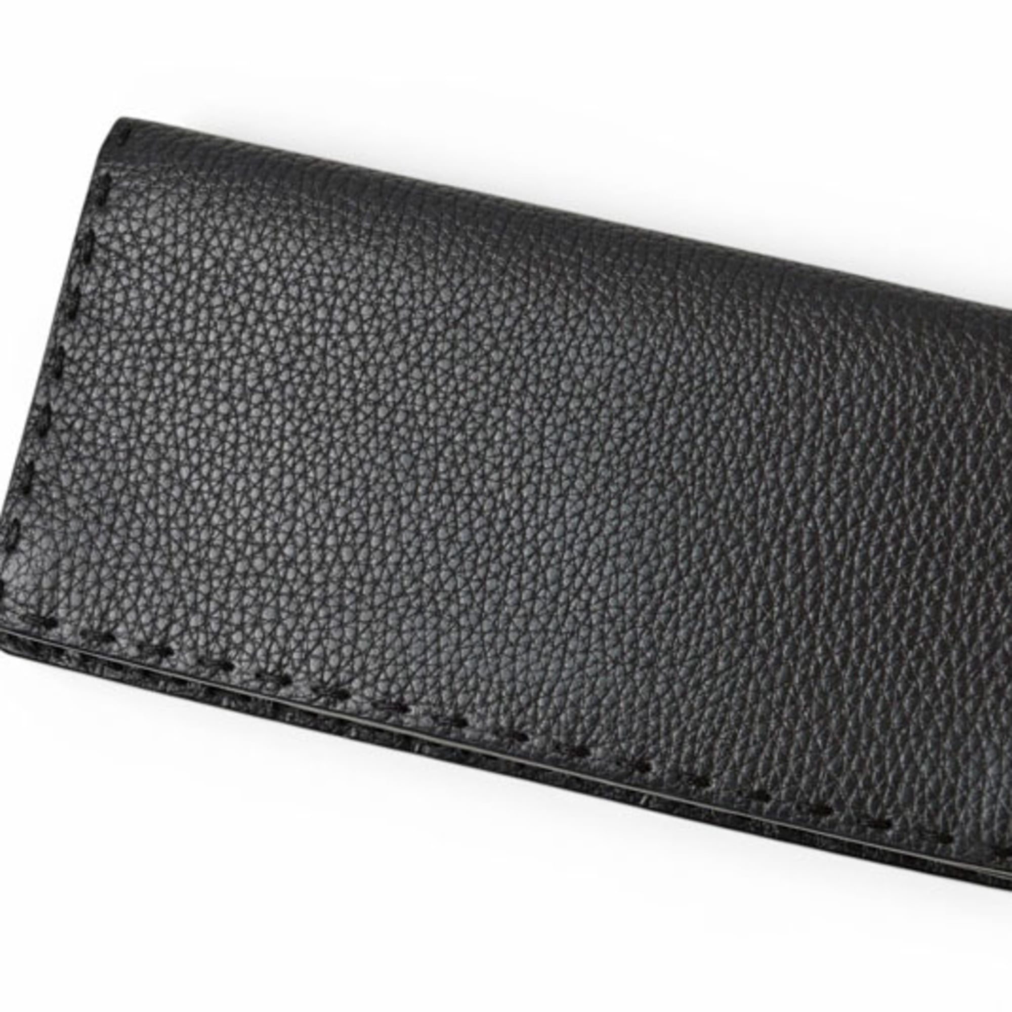 Fendi Selleria Black Leather Long Wallet (Bi-Fold) (Pre-Owned)