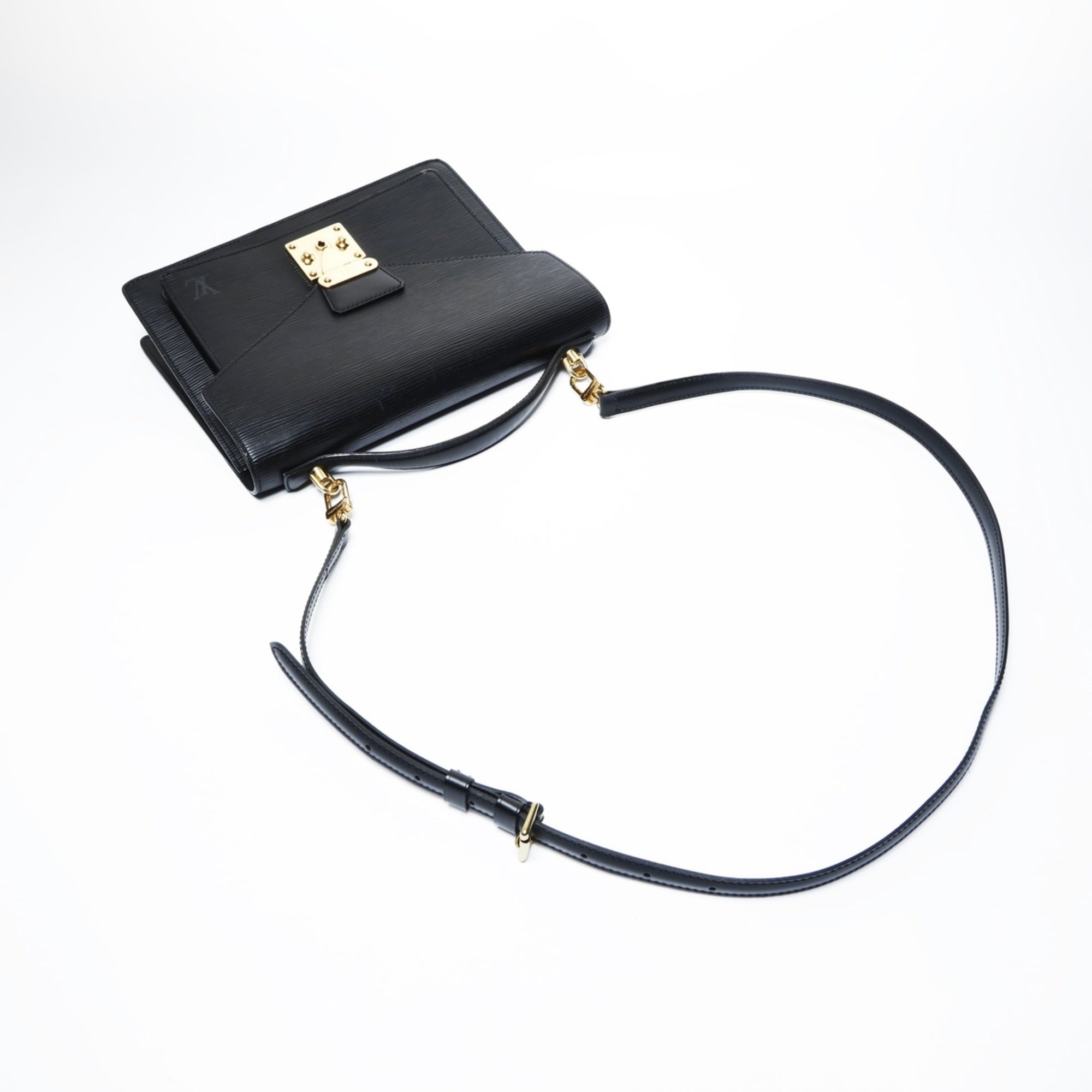 Louis Vuitton Epi Black Epi Leather Handbag (Pre-Owned)