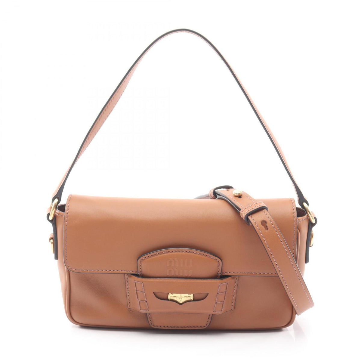 Miu Miu Brown Leather Handbag (Pre-Owned)