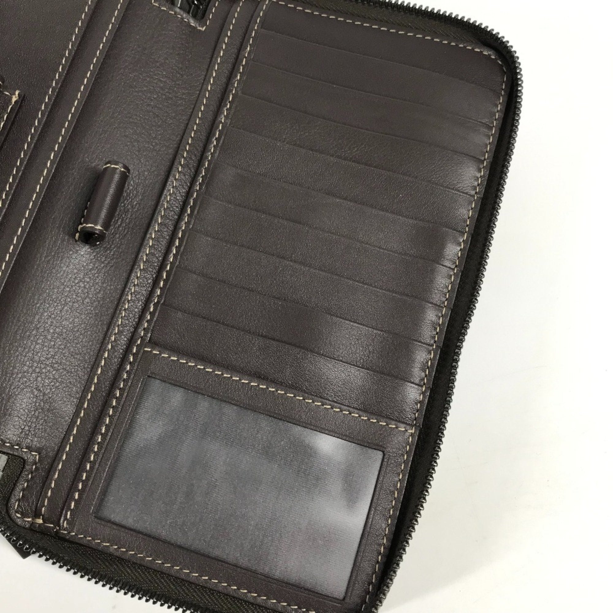 Gucci Beige Brown Gg Supreme Long Wallet (Bi-Fold) (Pre-Owned)