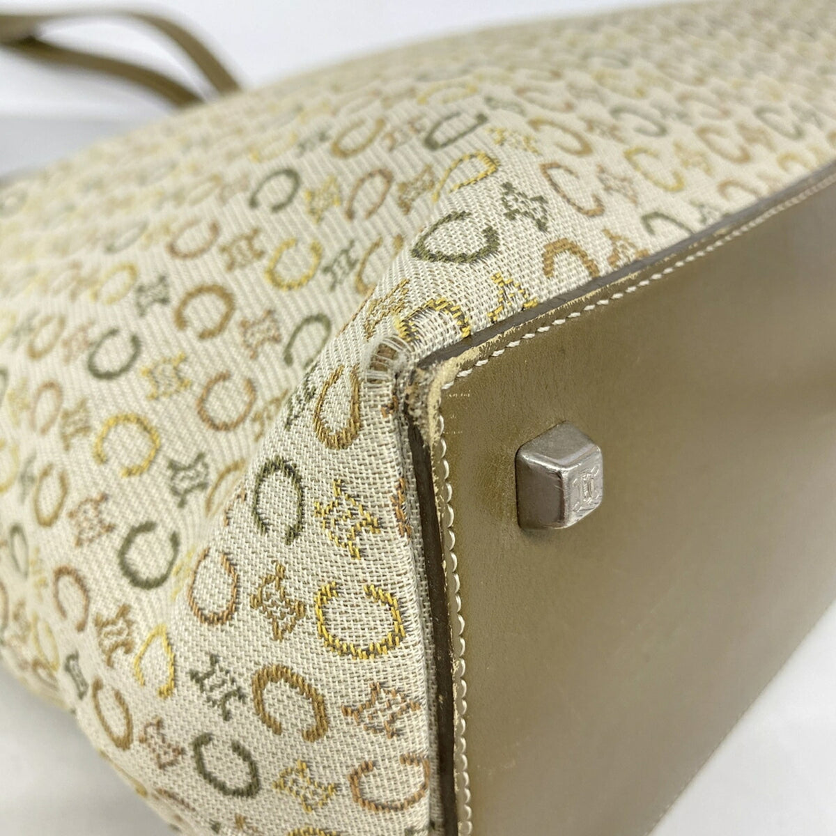Celine Khaki Canvas Tote Bag (Pre-Owned)