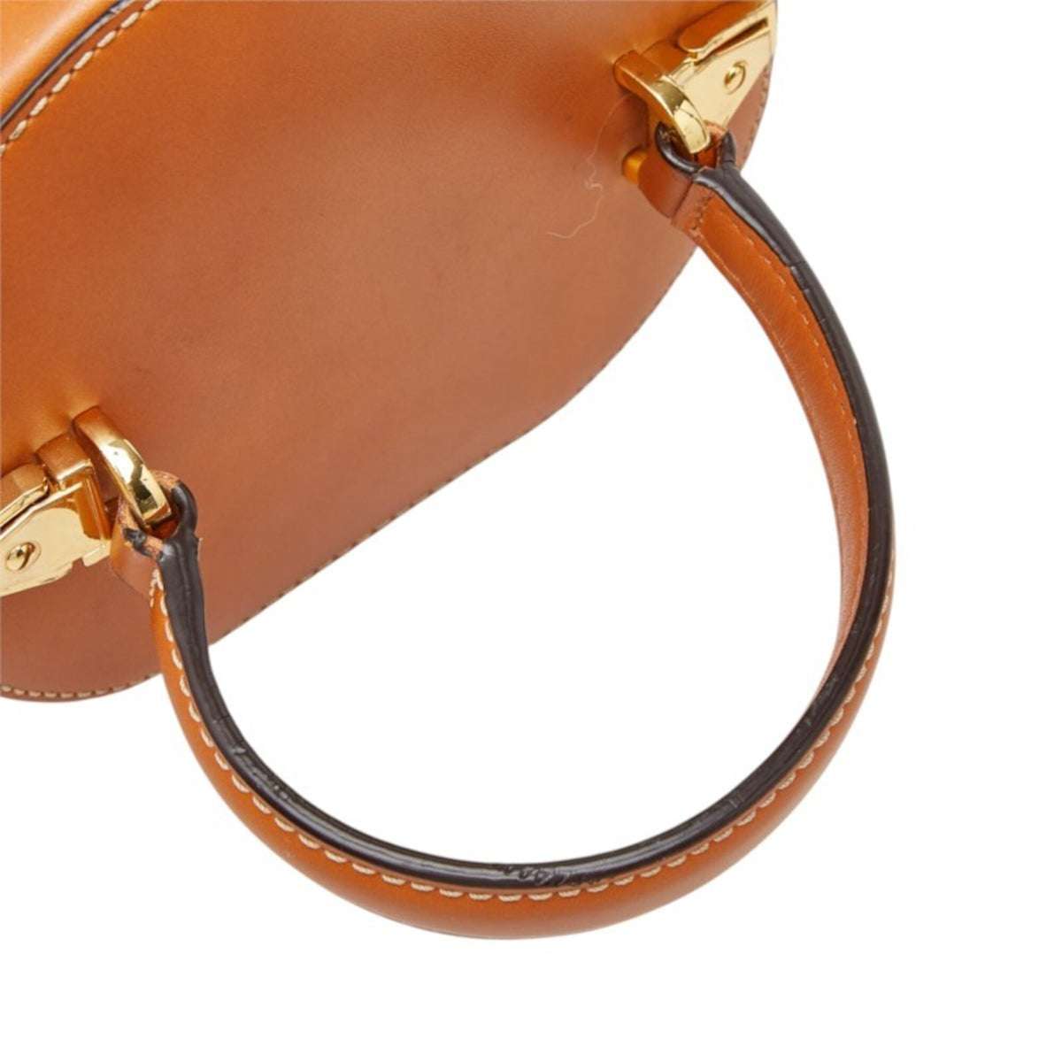 Mcm Brown Pvc Leather Handbag Shoulder Bag Vanity Bag (Pre-Owned)