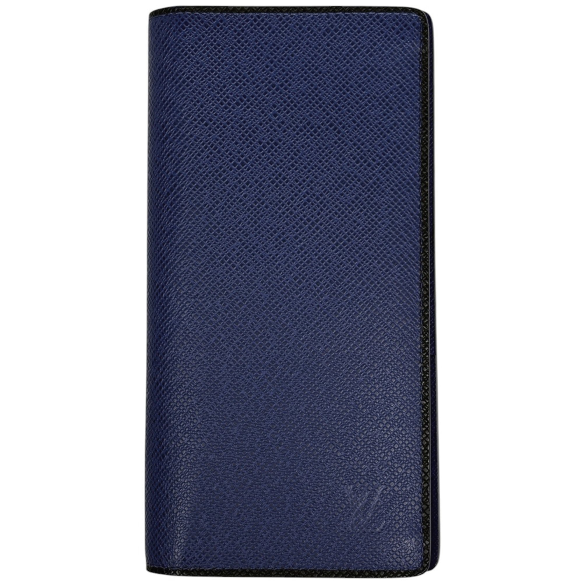 Louis Vuitton Taiga Cobalt Taiga Leather Long Wallet (Bi-Fold) (Pre-Owned)