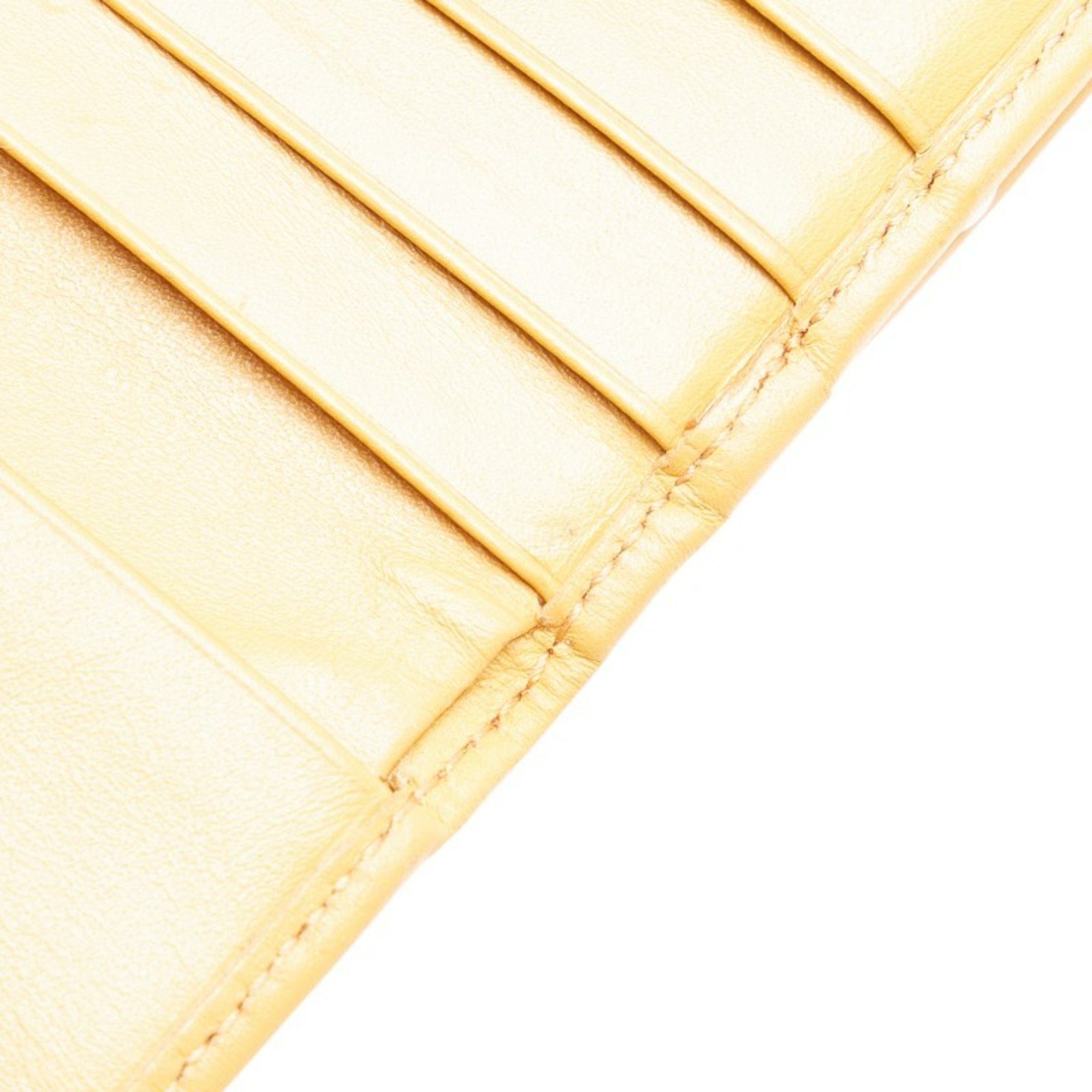 Celine Brown Yellow Pvc Leather Wallet (Bi-Fold) (Pre-Owned)