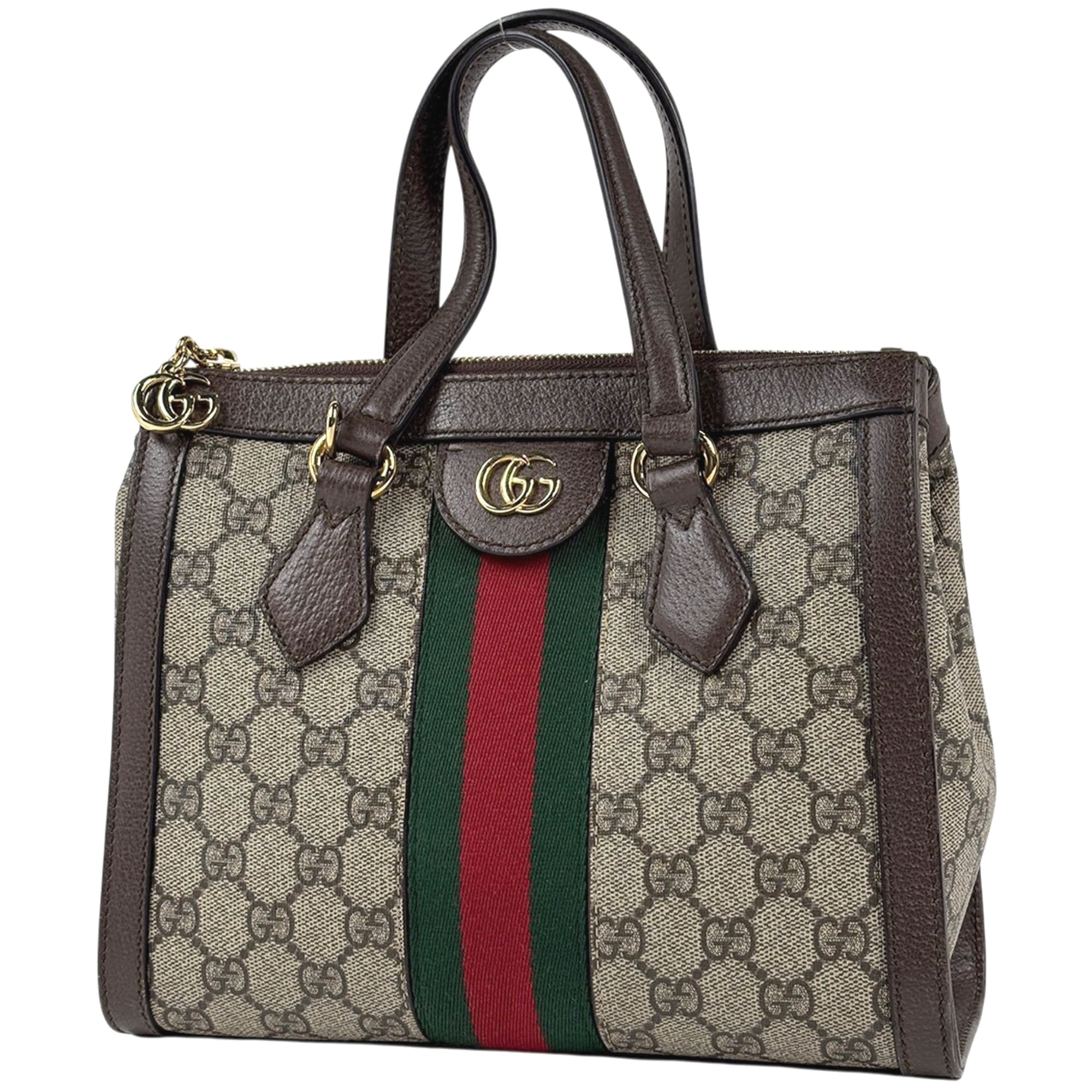 Gucci Beige Brown Gg Supreme Tote Bag (Pre-Owned)