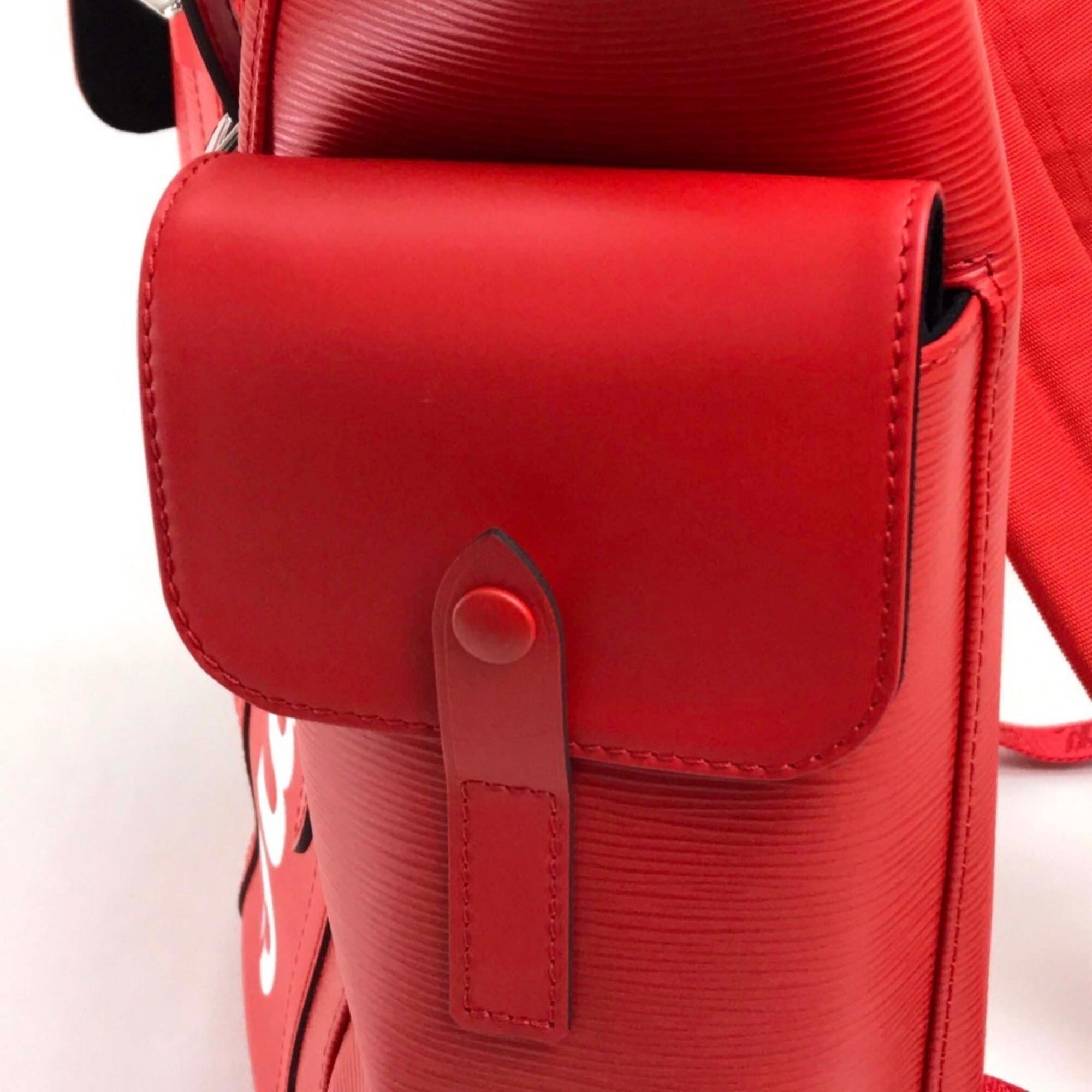 Louis Vuitton Red Color Epi Leather Backpack (Pre-Owned)
