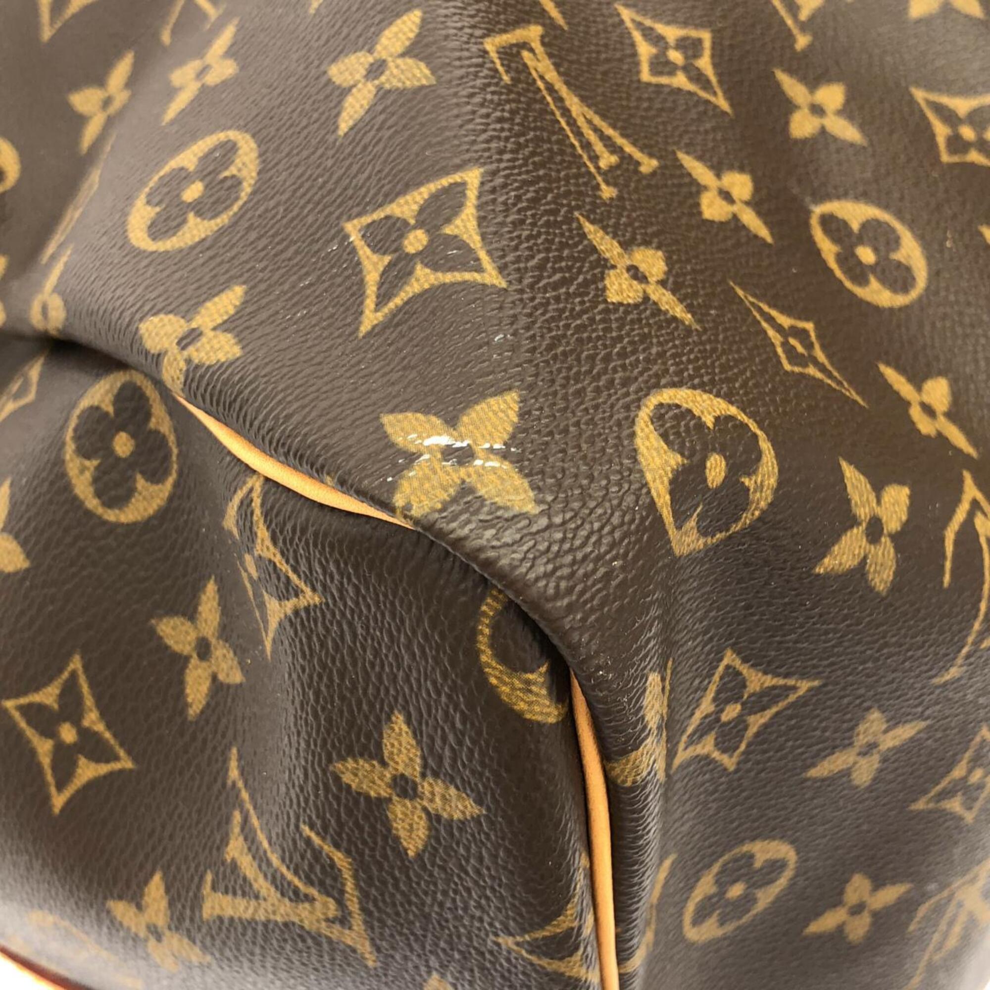 Louis Vuitton Monogram Marron Coated Canvas Boston Bag (Pre-Owned)