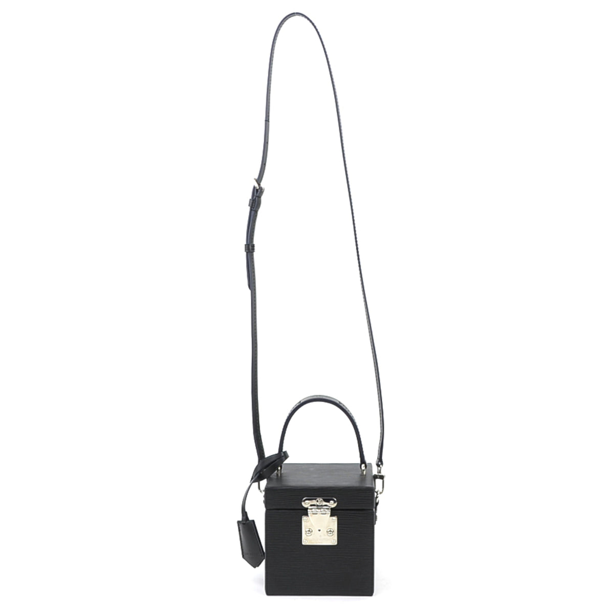 Louis Vuitton Noir Epi Leather Shoulder Bag Vanity Bag (Pre-Owned)