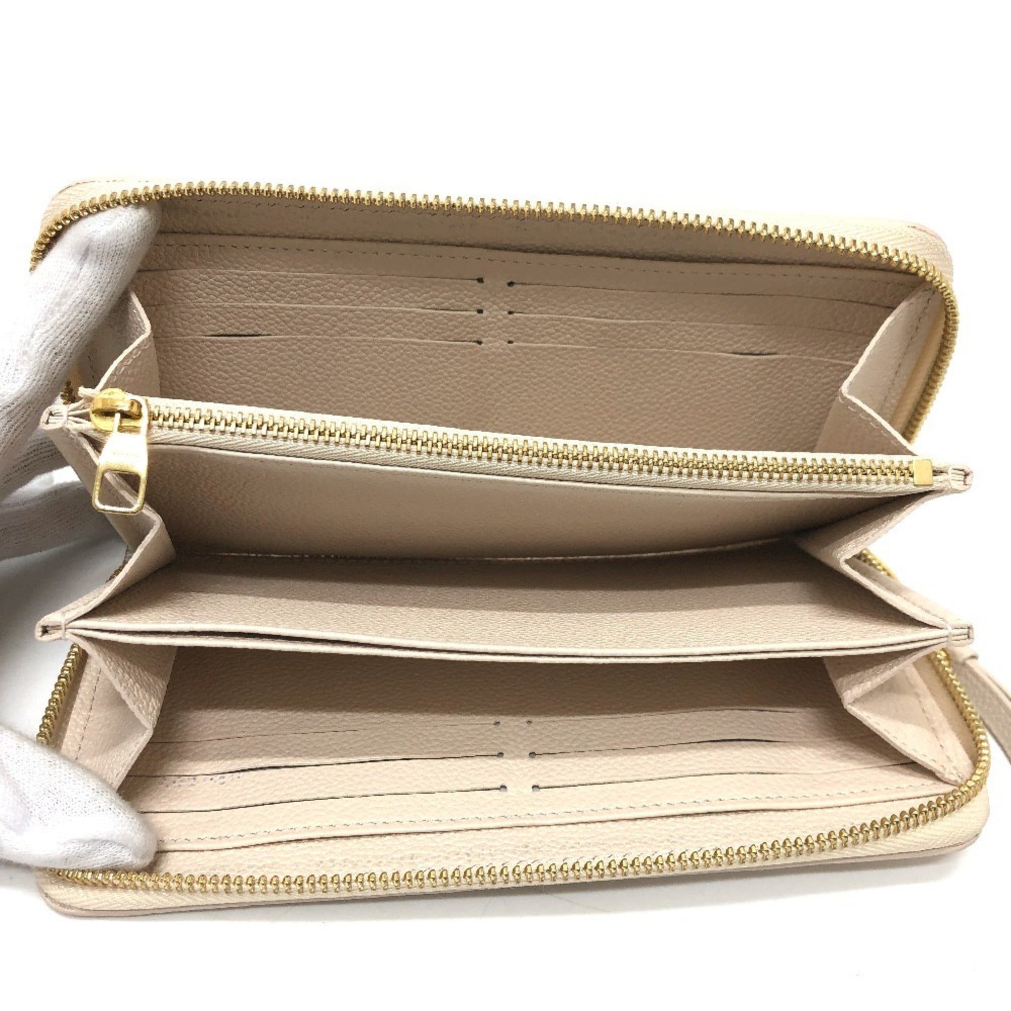 Louis Vuitton Monogram Empreinte Beige Monogram Empreinte Coin Purse/Coin Case (Pre-Owned)