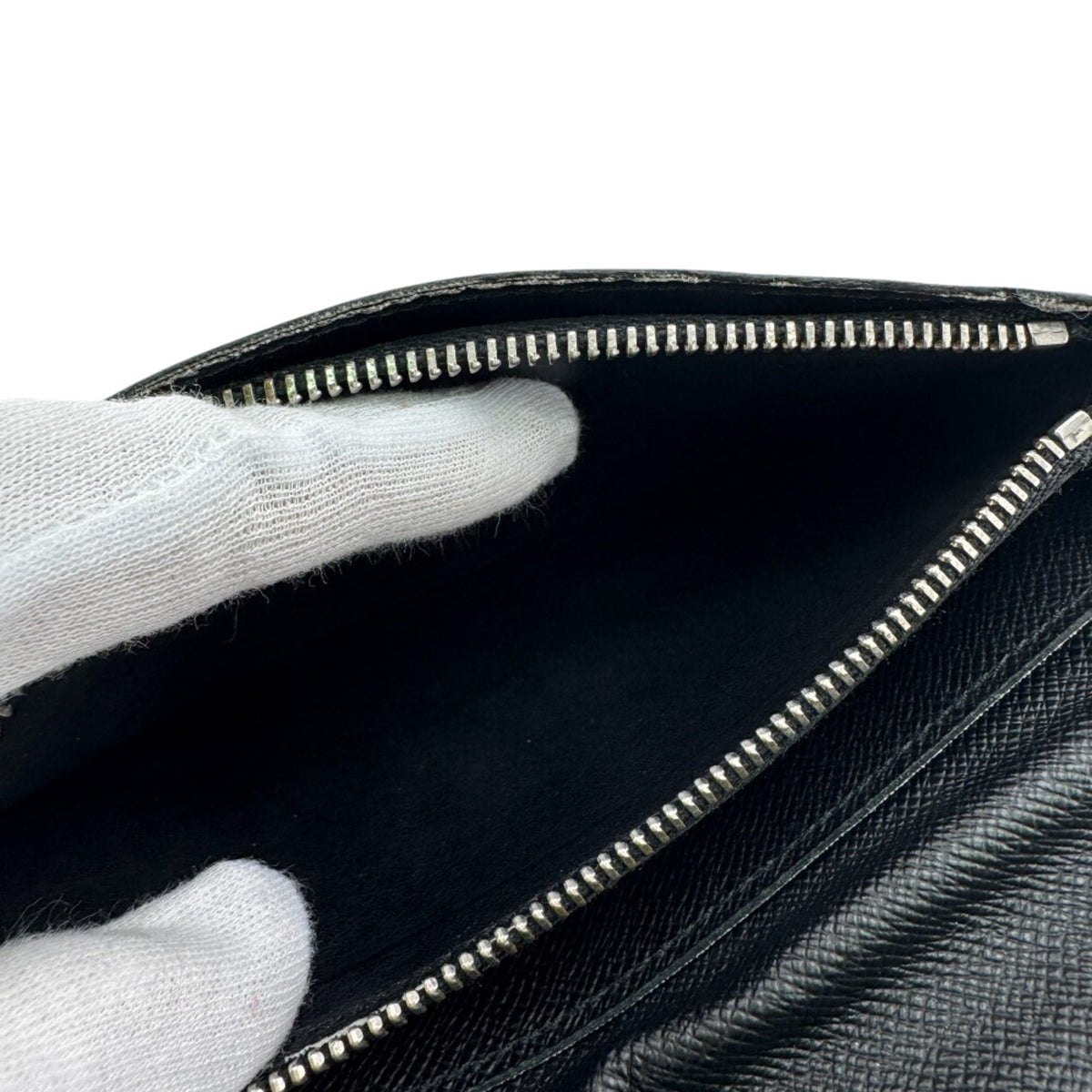 Louis Vuitton Damier Graphite Black Gray Leather Long Wallet (Bi-Fold) (Pre-Owned)
