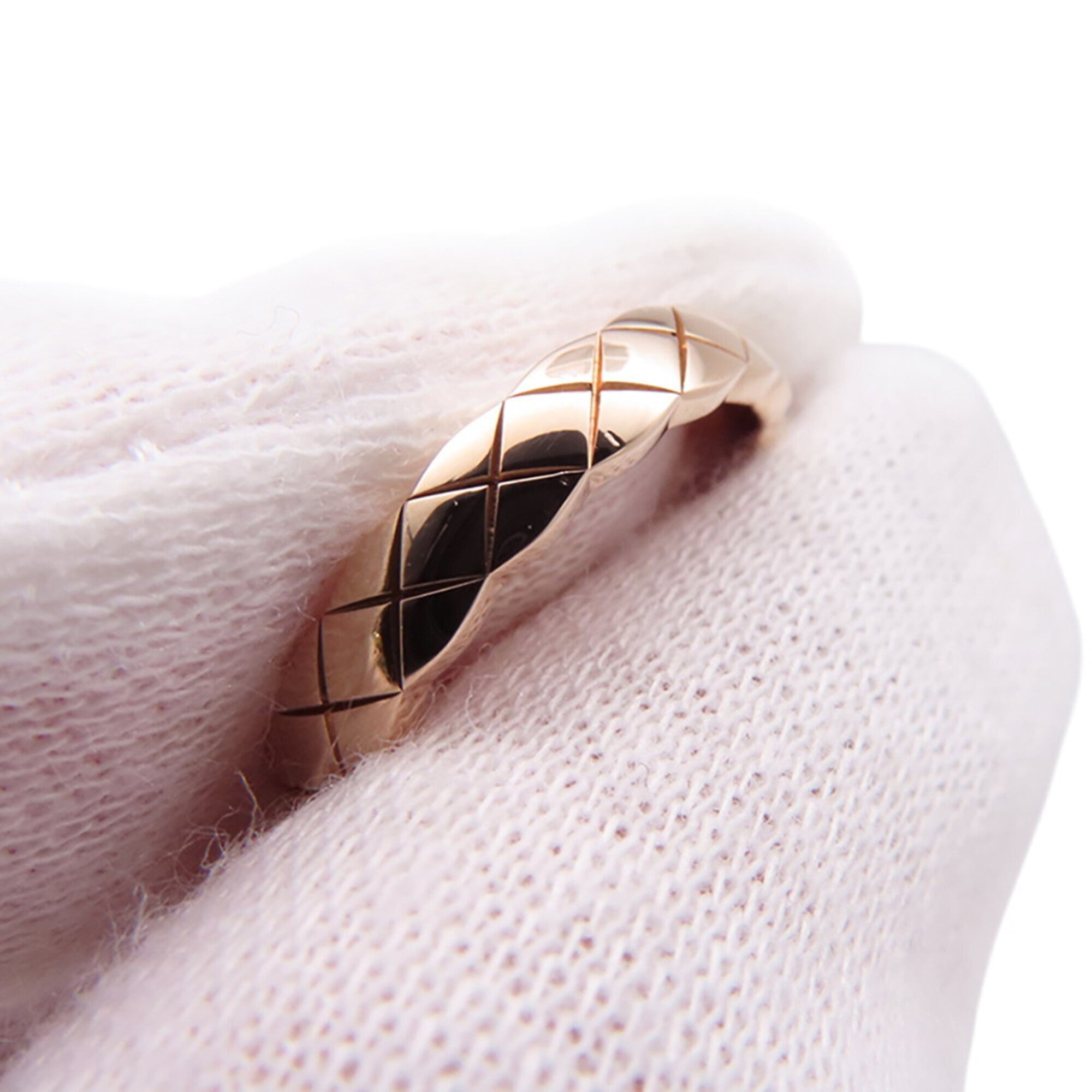 Chanel Pink Gold (18K) Band Ring (Pre-Owned)