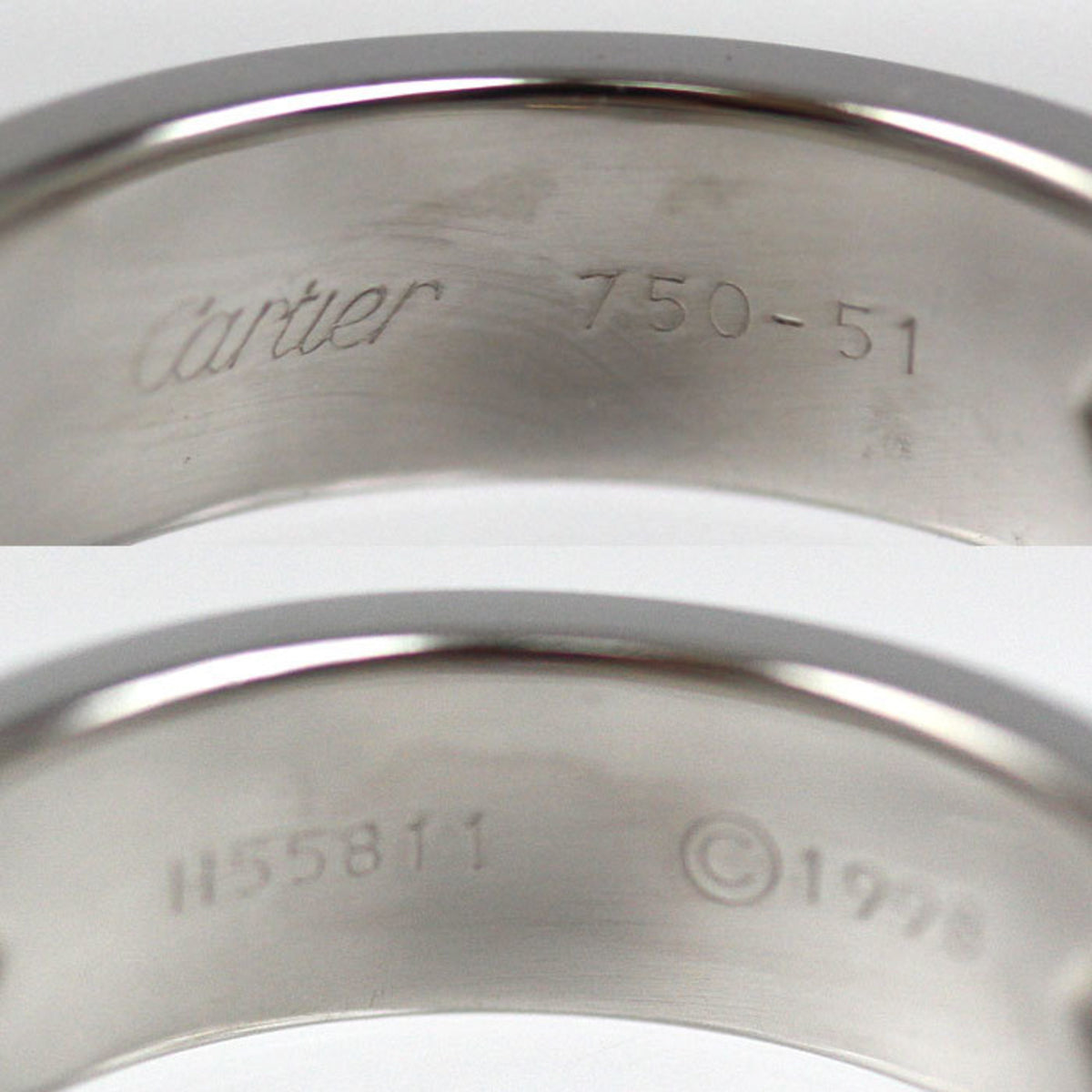 Cartier White Gold (18K) Band Ring (Pre-Owned)