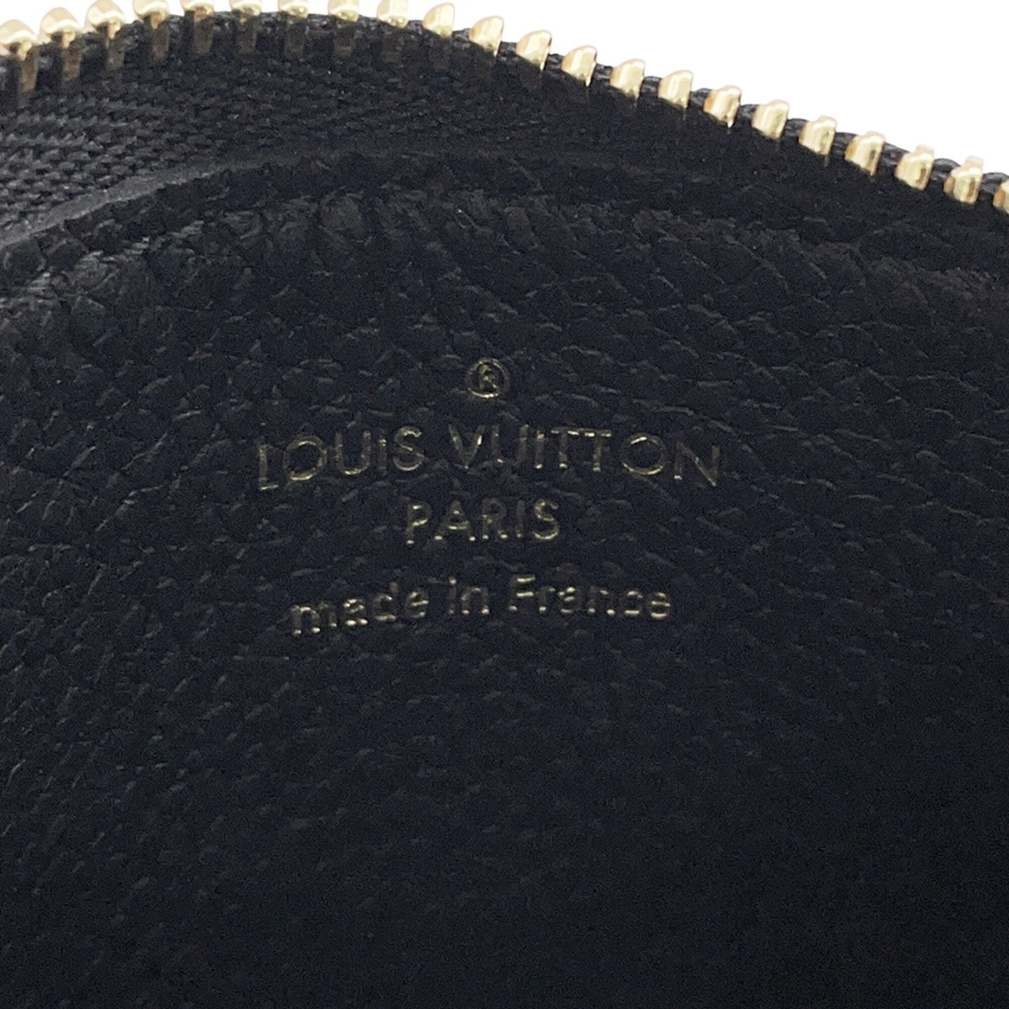 Louis Vuitton Brown Cream Noir Monogram Empreinte Pochette Pouch (Pre-Owned)