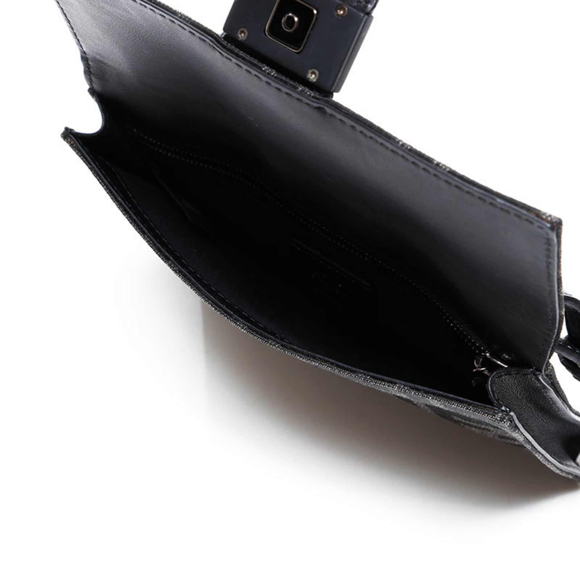 Fendi Zucca Black Shoulder Bag (Pre-Owned)