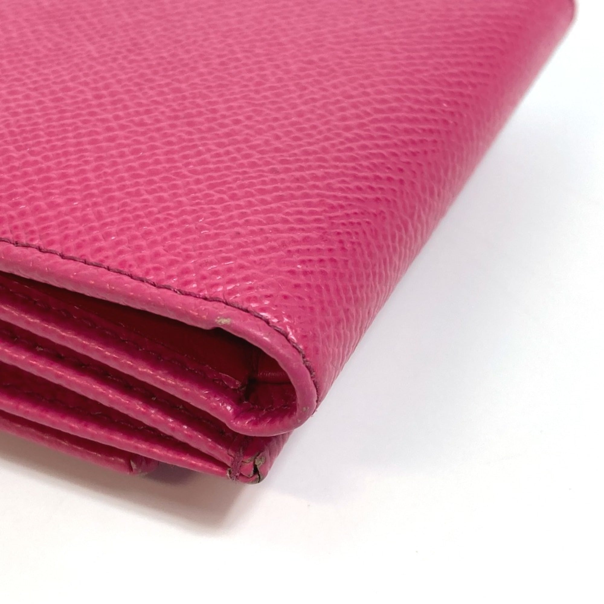 Dolce & Gabbana Pink Leather Wallet (Tri-Fold) (Pre-Owned)