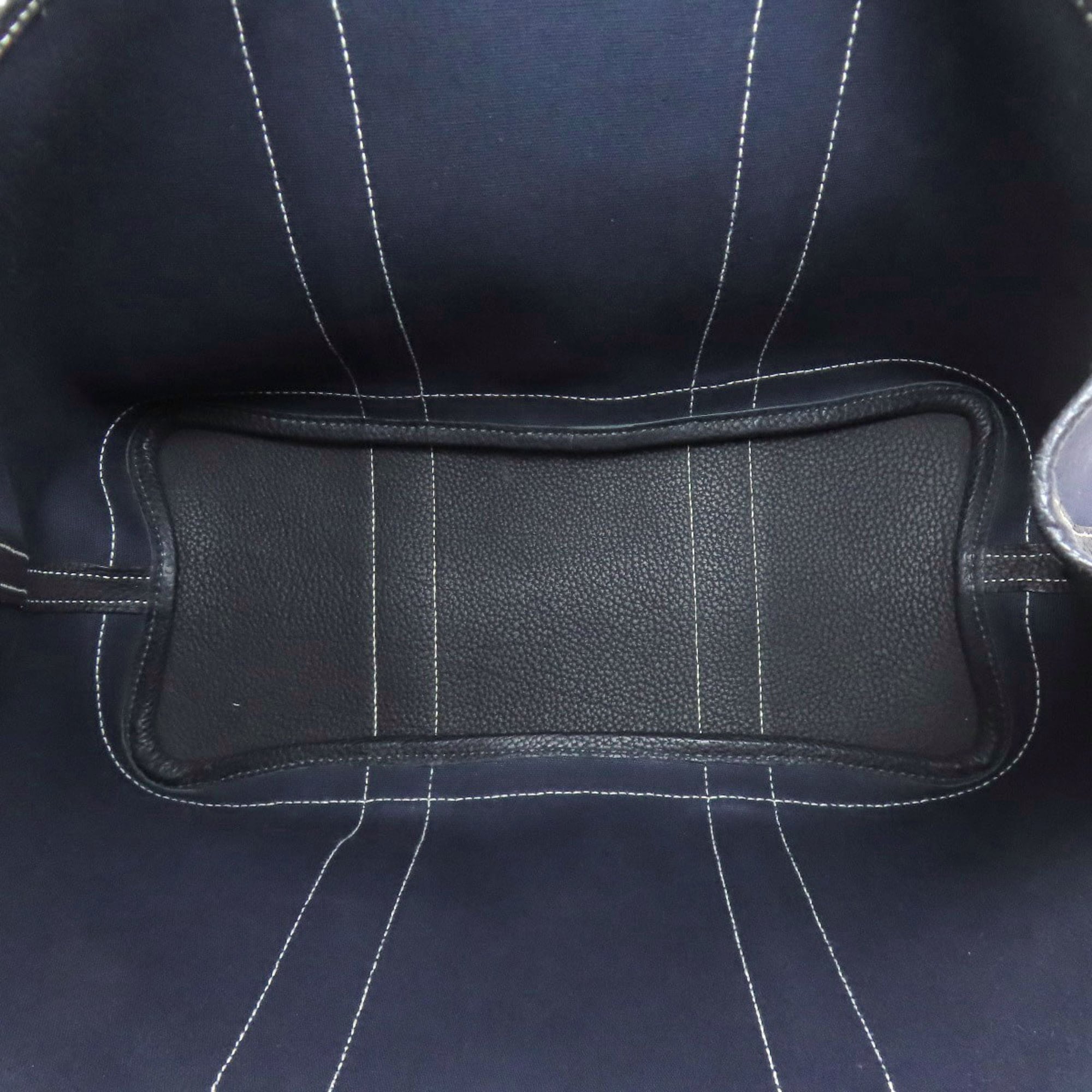 Hermes Navy Toile Officier Tote Bag (Pre-Owned)