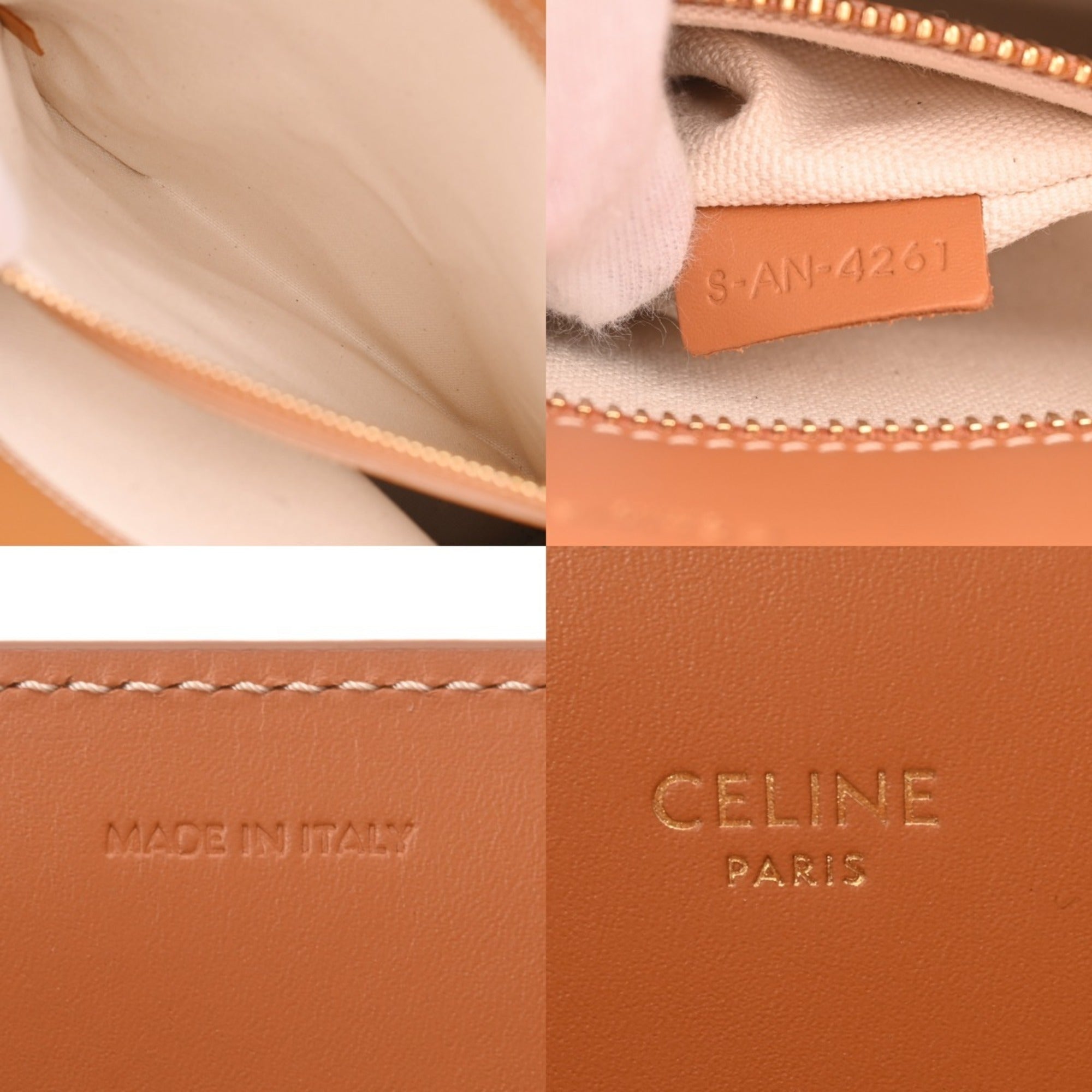 Celine Beige Canvas Leather Handbag (Pre-Owned)