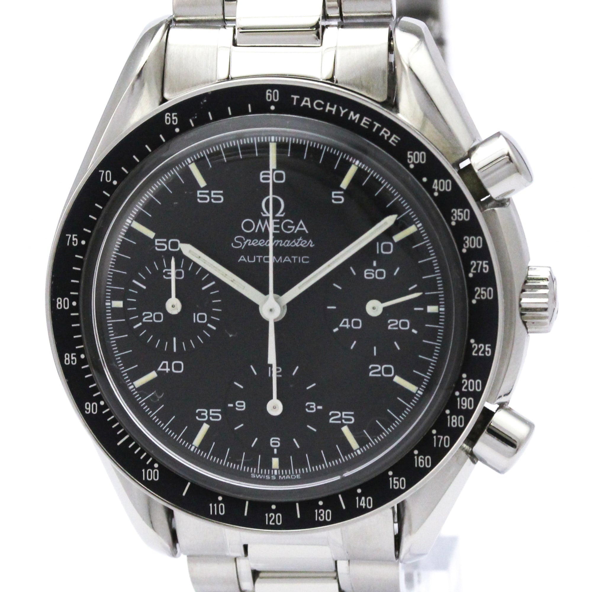 Omega Speedmaster Reduced Chronograph Automatic Watch Stainless Steel Watch (Pre-Owned)