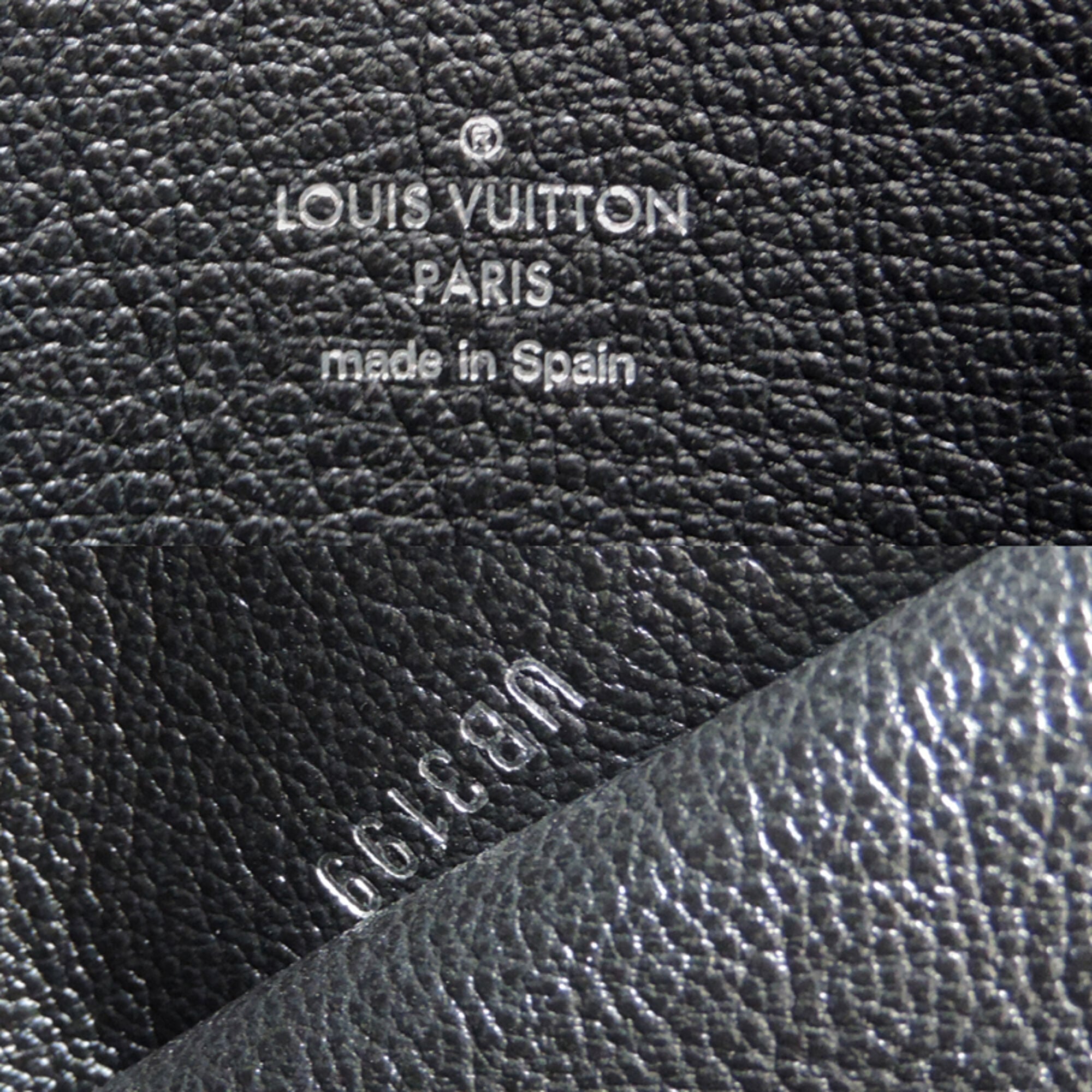 Louis Vuitton Black Leather Tote Bag (Pre-Owned)