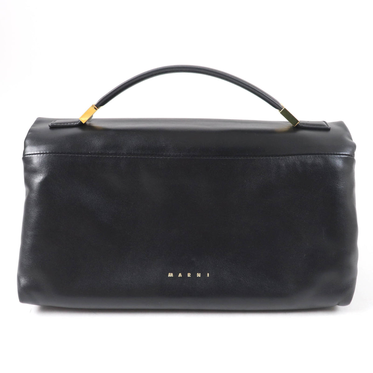 Marni Black Leather Shoulder Bag (Pre-Owned)