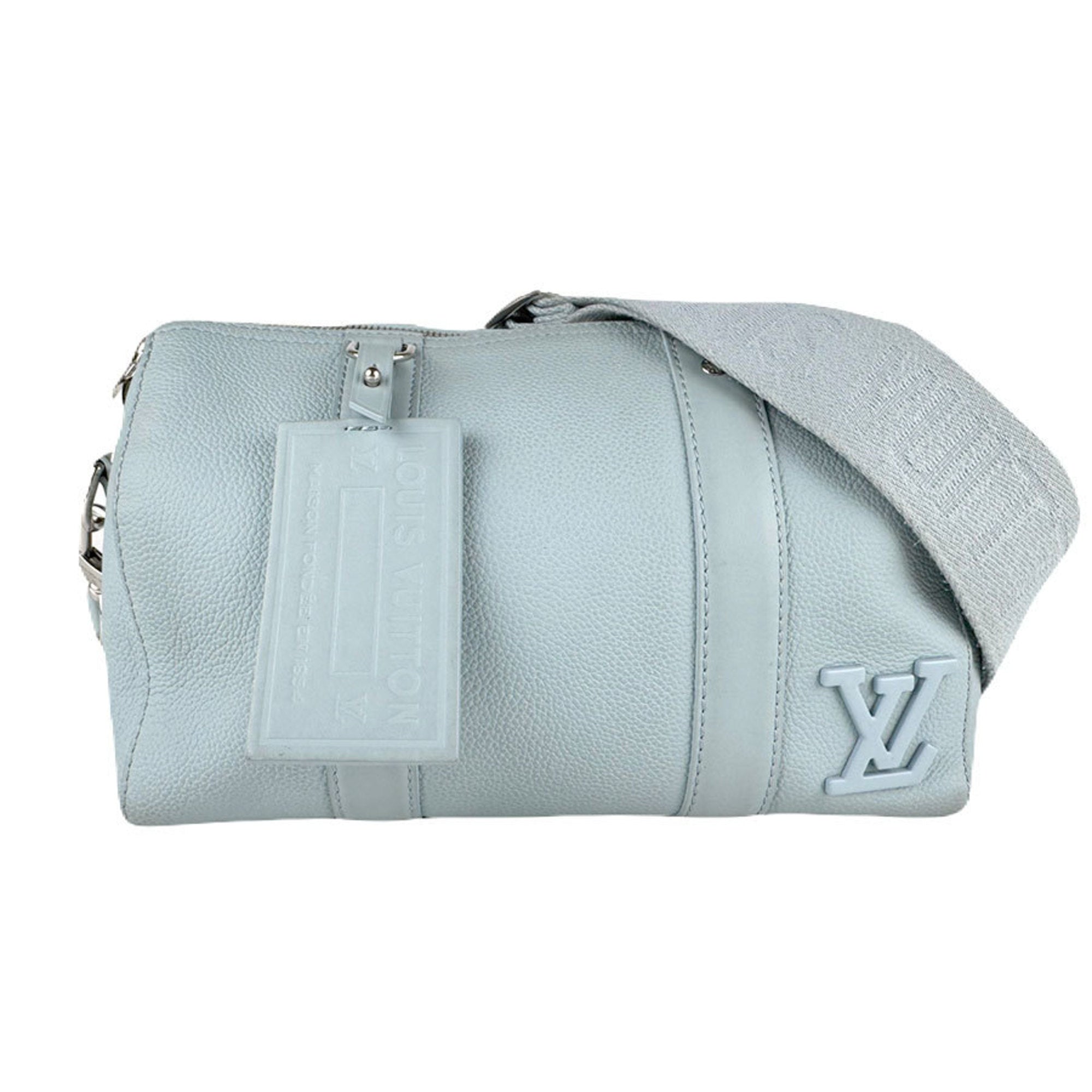 Louis Vuitton Light Blue Leather Shoulder Bag (Pre-Owned)